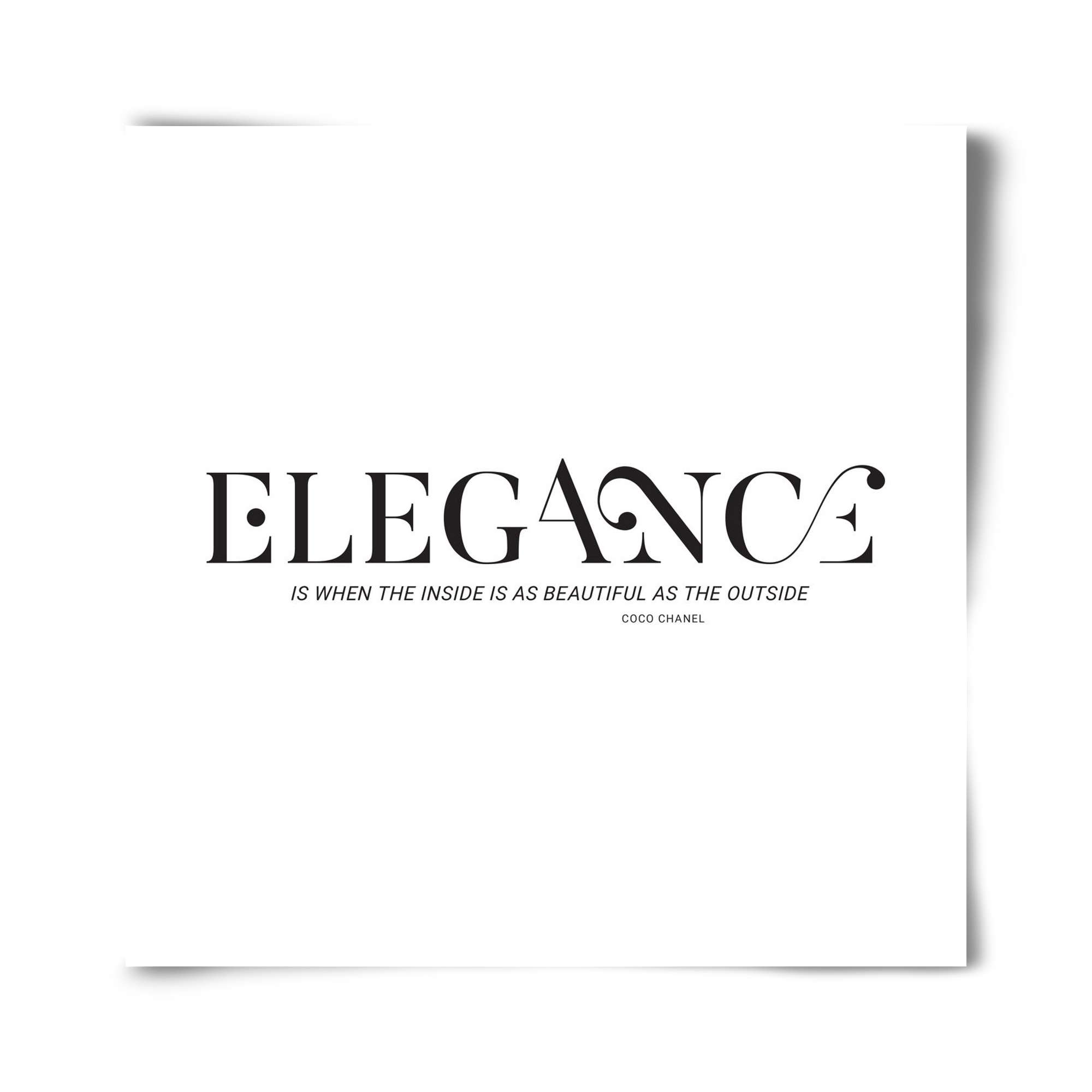 Elegance, 40x40 cm, Keret nélkül