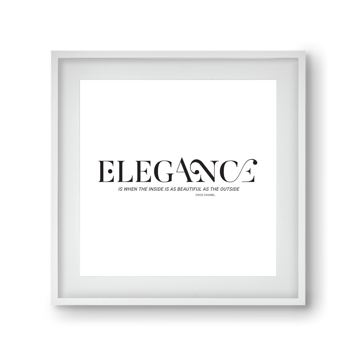 Elegance, 30x30 cm (20x20 cm), Fehér keret, paszpartuval