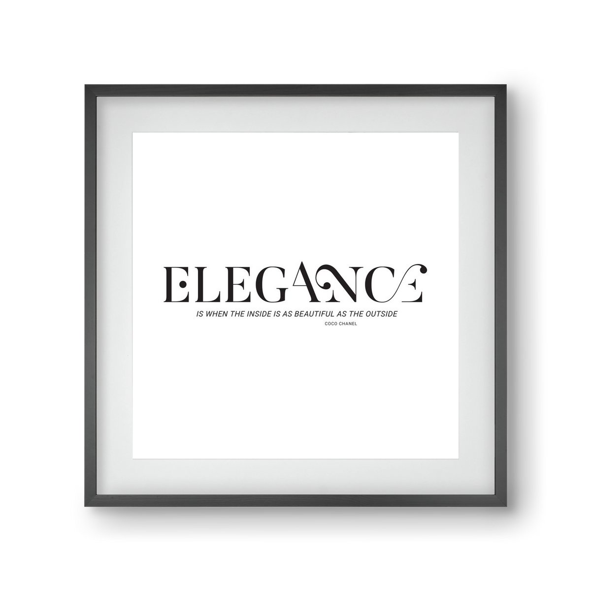 Elegance, 30x30 cm (20x20 cm), Fekete keret, paszpartuval