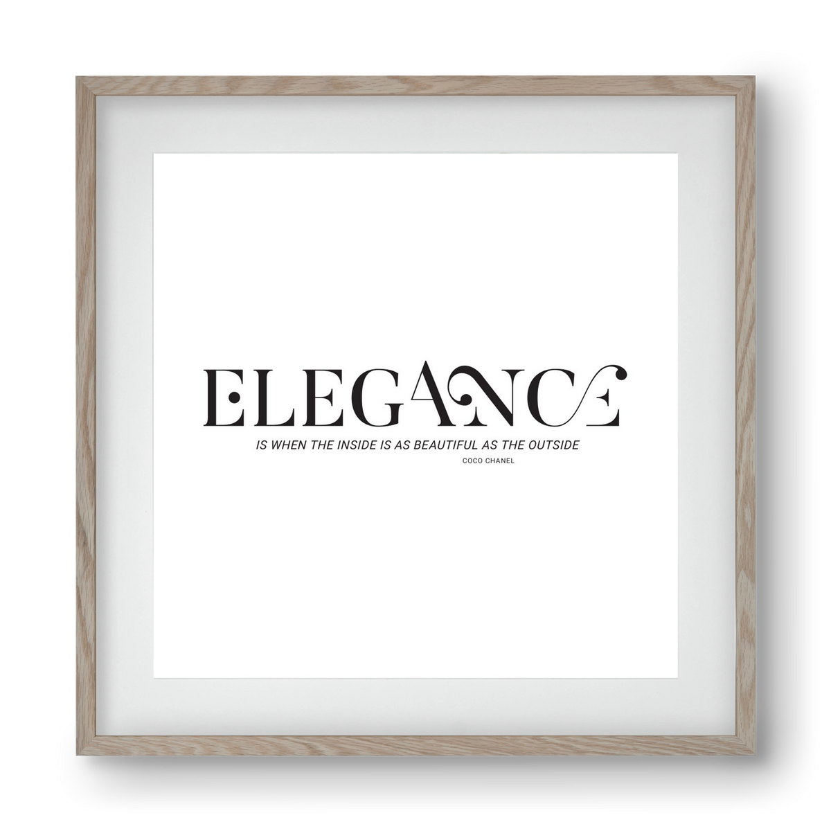 Elegance, 40x40 cm (30x30 cm), Tölgy keret, paszpartuval