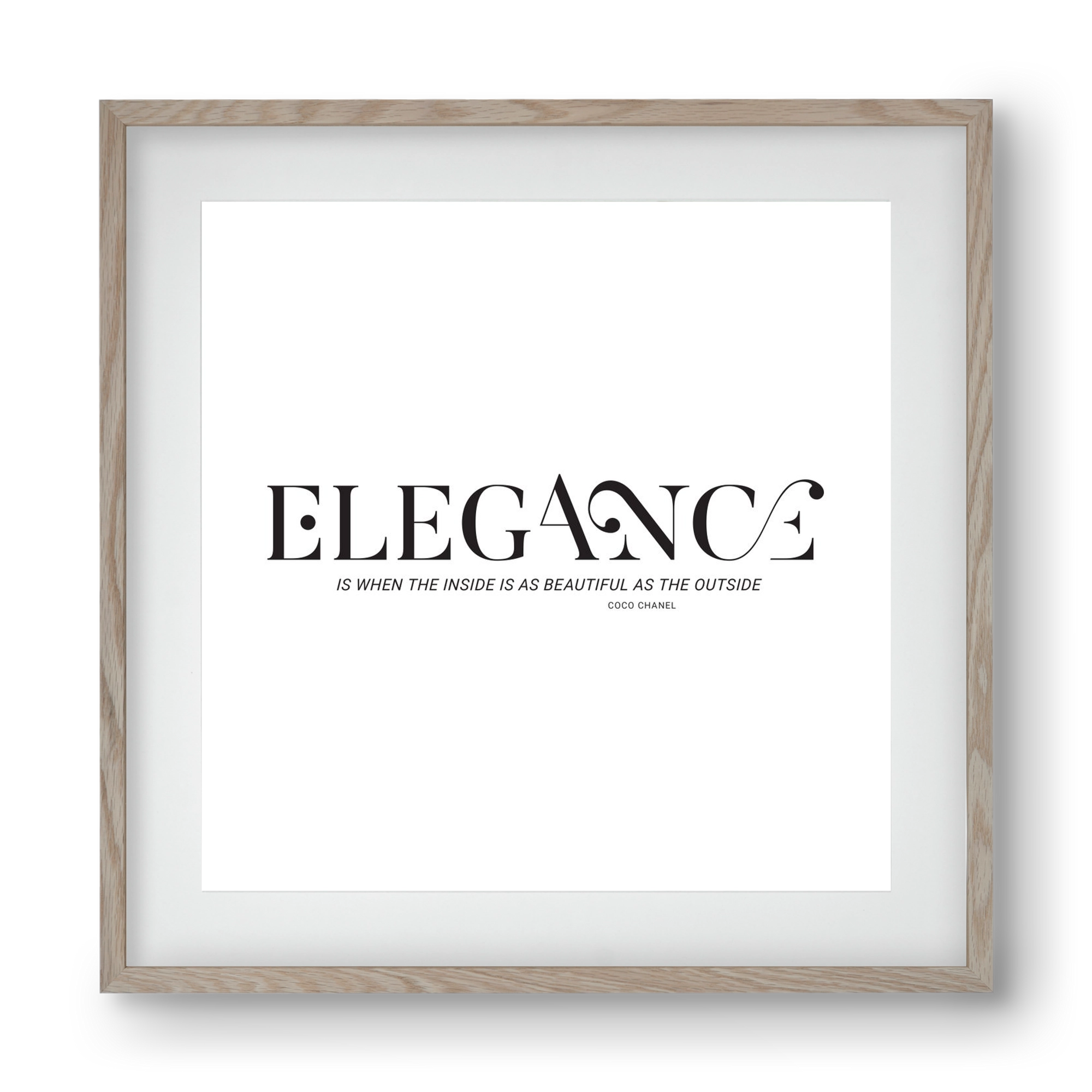 Elegance, 40x40 cm (30x30 cm), Tölgy keret, paszpartuval