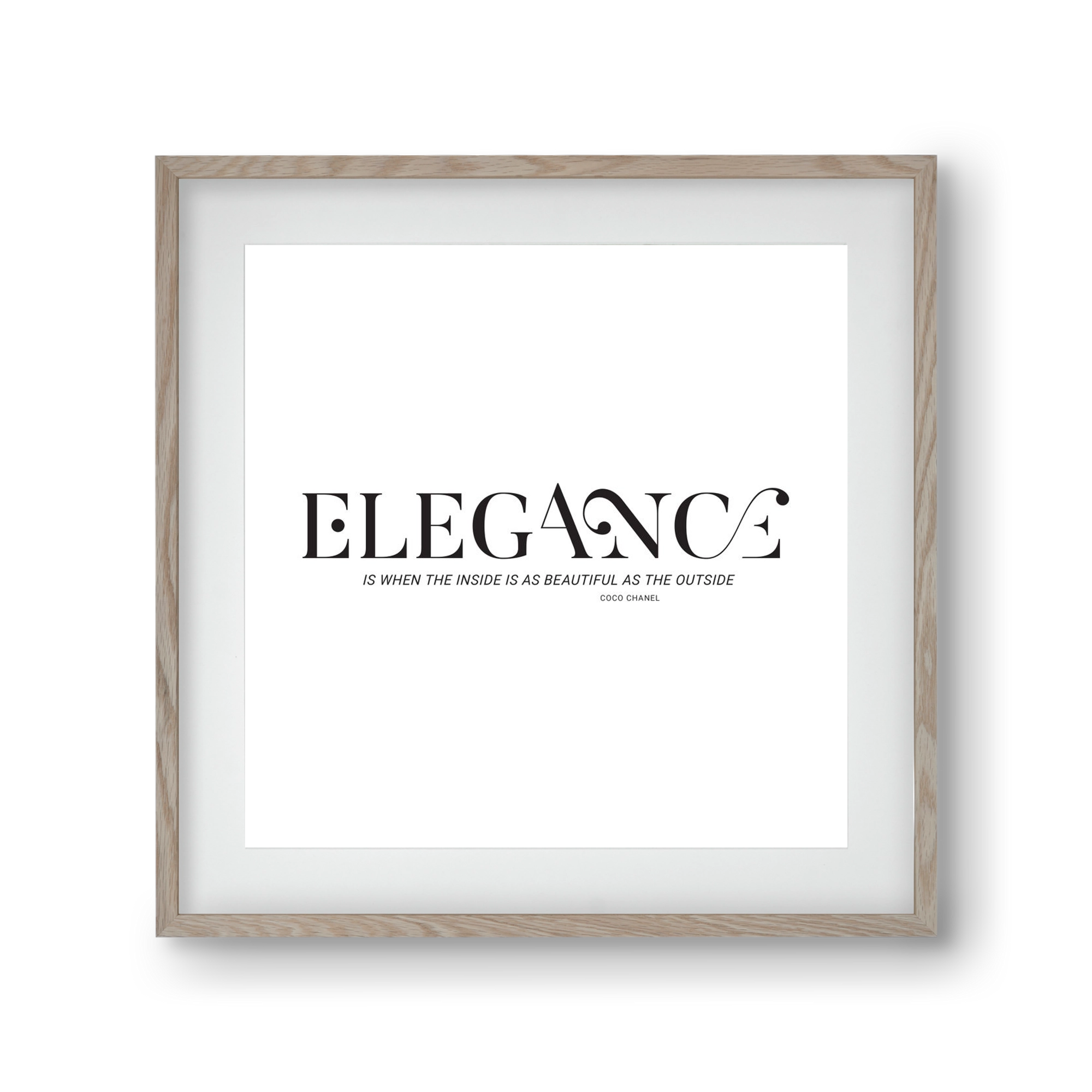 Elegance, 30x30 cm (20x20 cm), Tölgy keret, paszpartuval