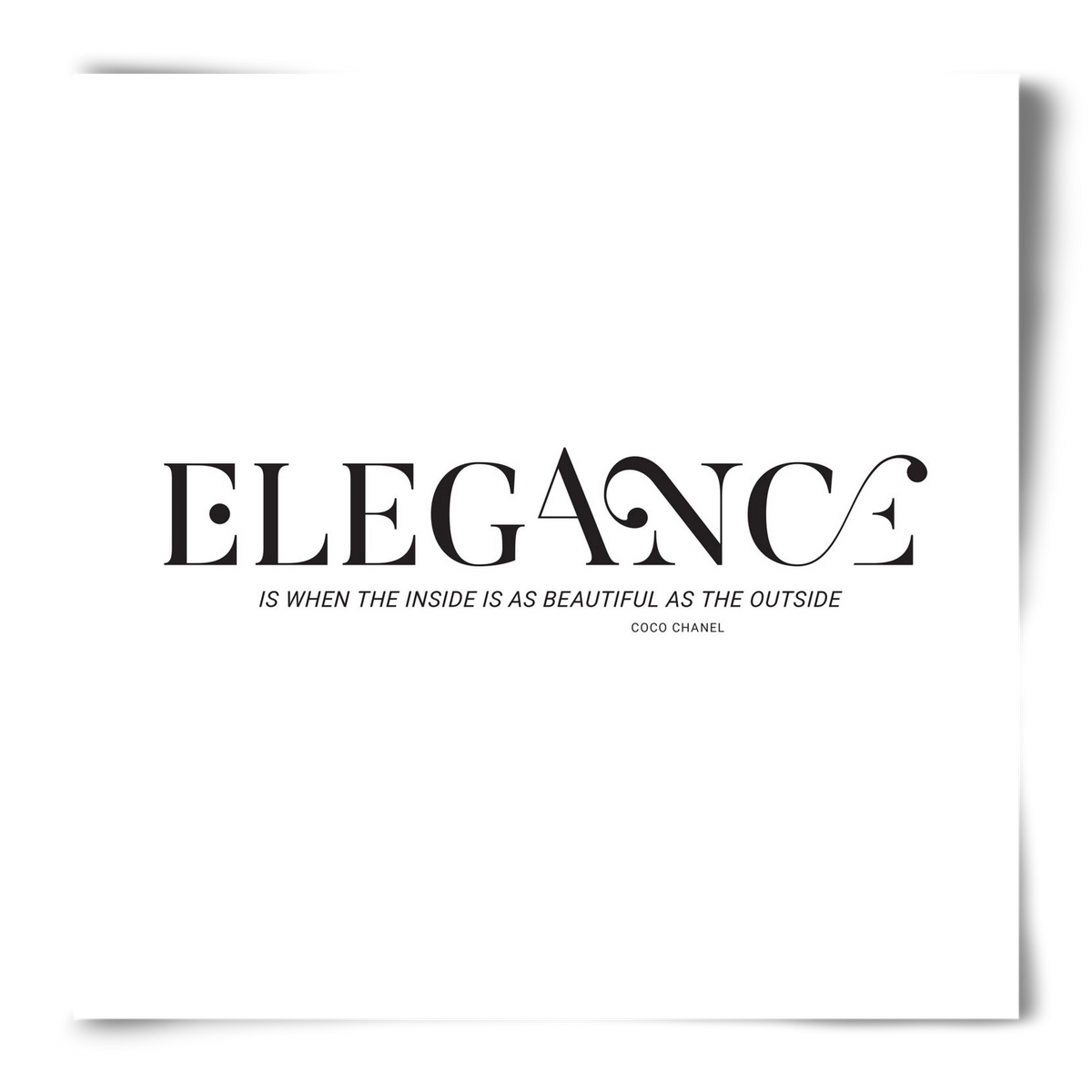 Elegance, 50x50 cm, Keret nélkül