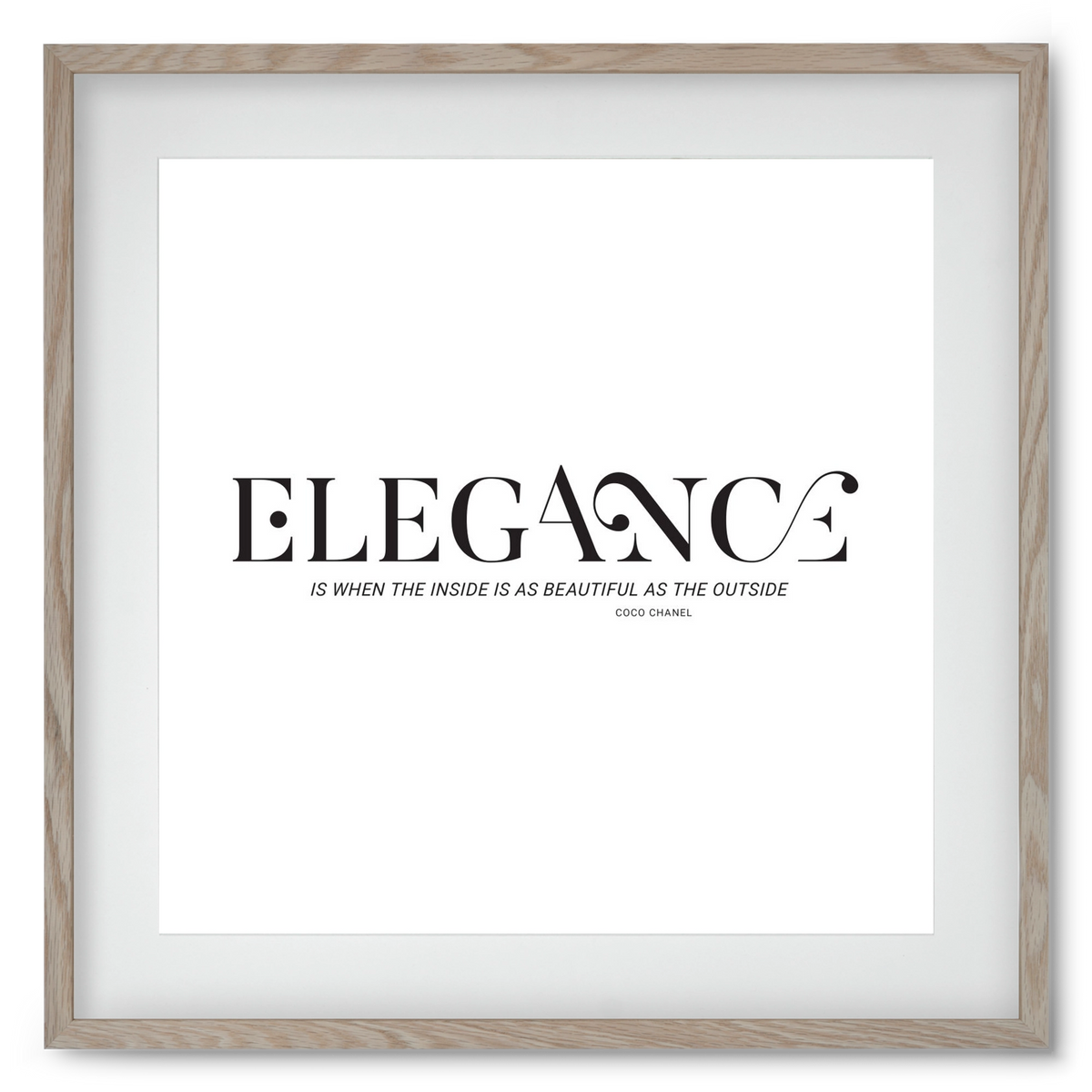 Elegance, 50x50 cm (40x40 cm), Tölgy keret, paszpartuval