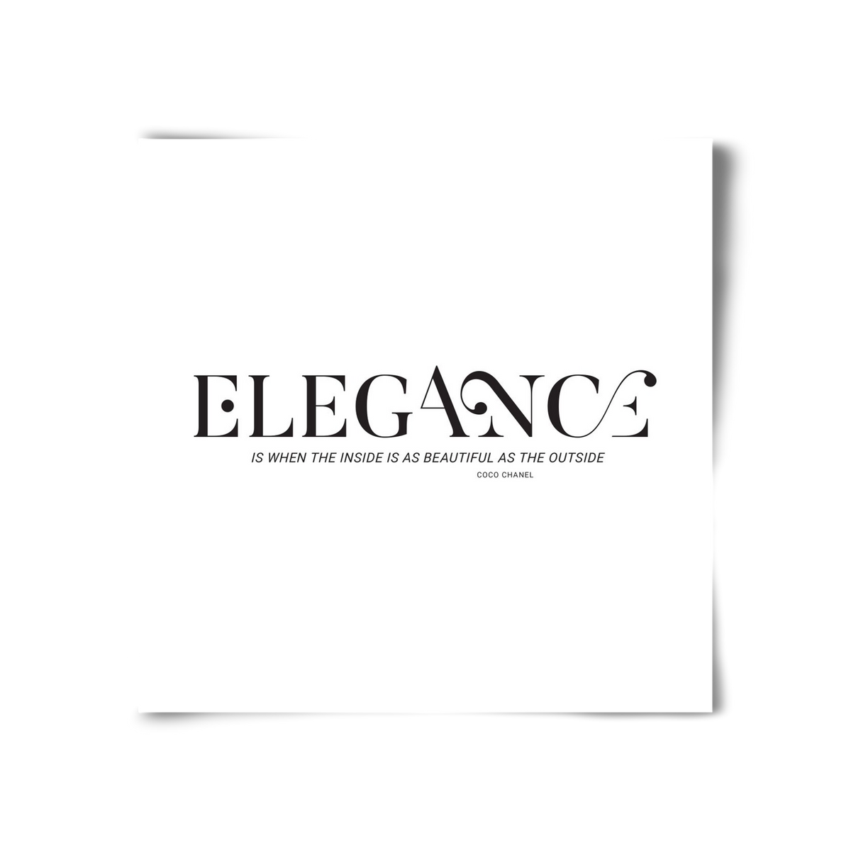 Elegance, 30x30 cm, Keret nélkül