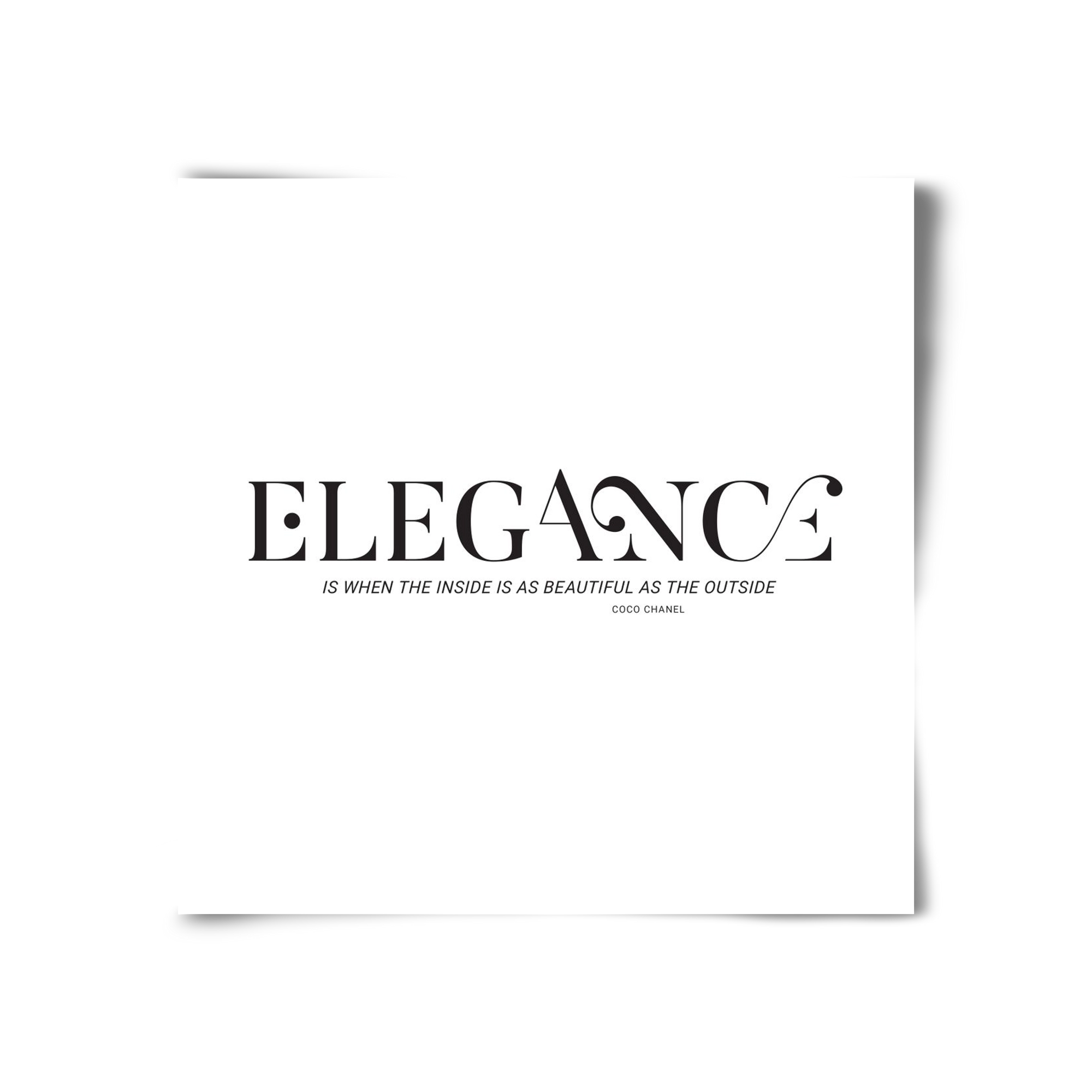 Elegance, 30x30 cm, Keret nélkül