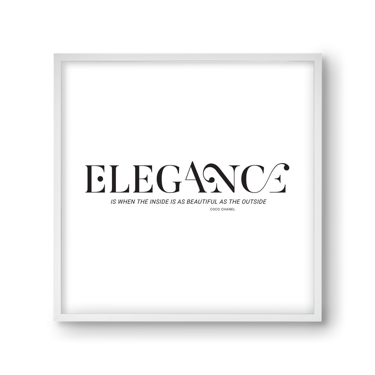 Elegance, 30x30 cm (30x30 cm), Fehér keret