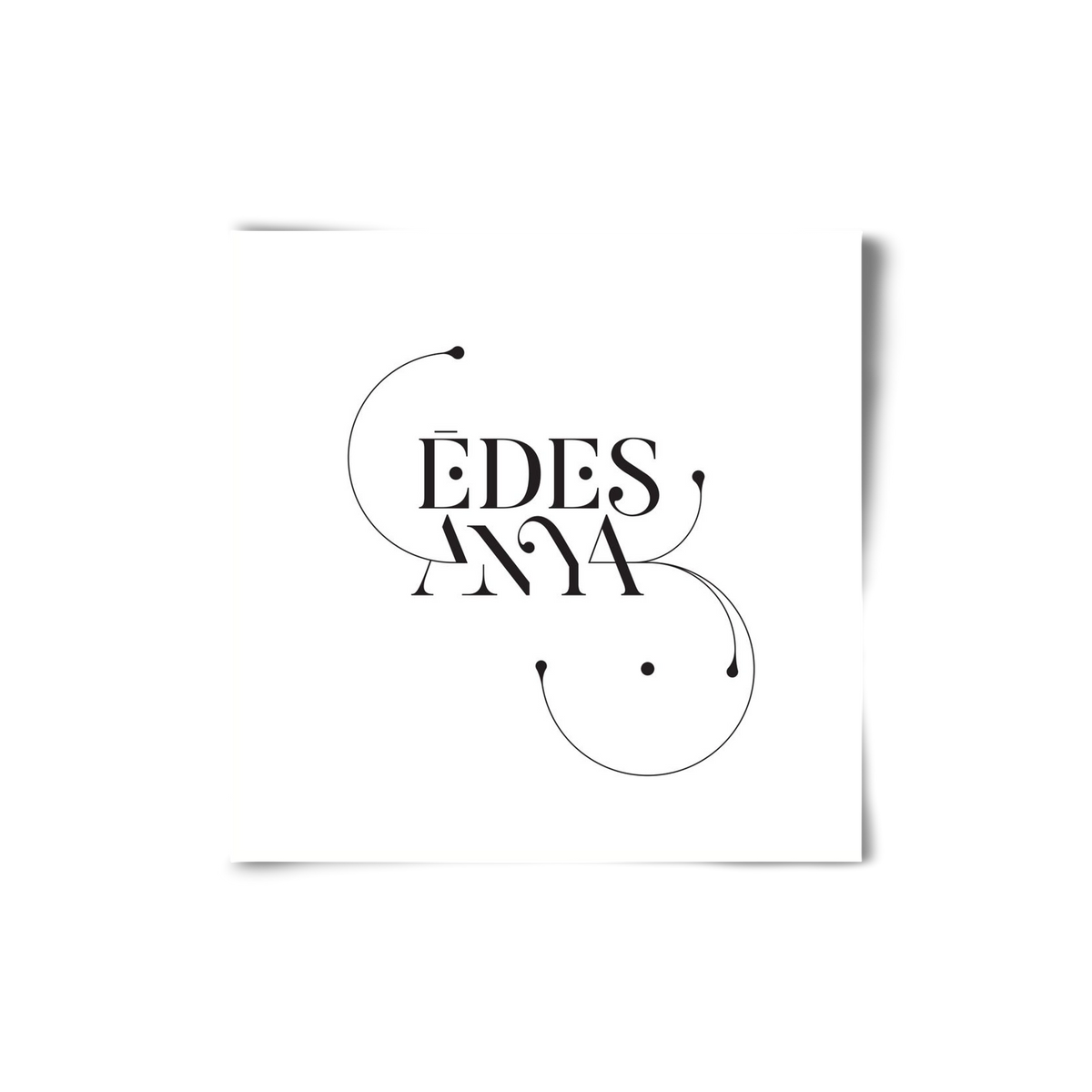 Édesanya, 20x20 cm, Keret nélkül