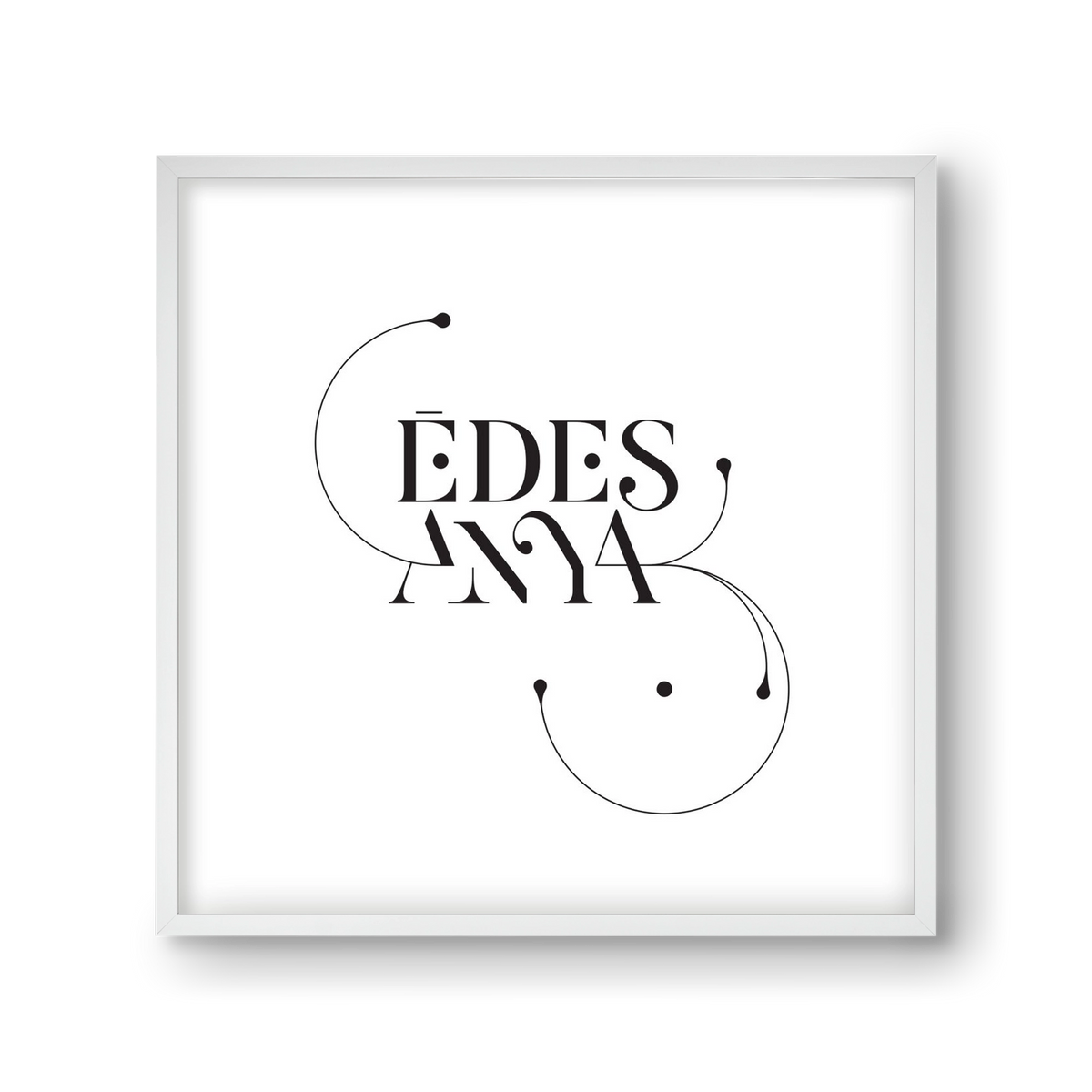 Édesanya, 30x30 cm (30x30 cm), Fehér keret