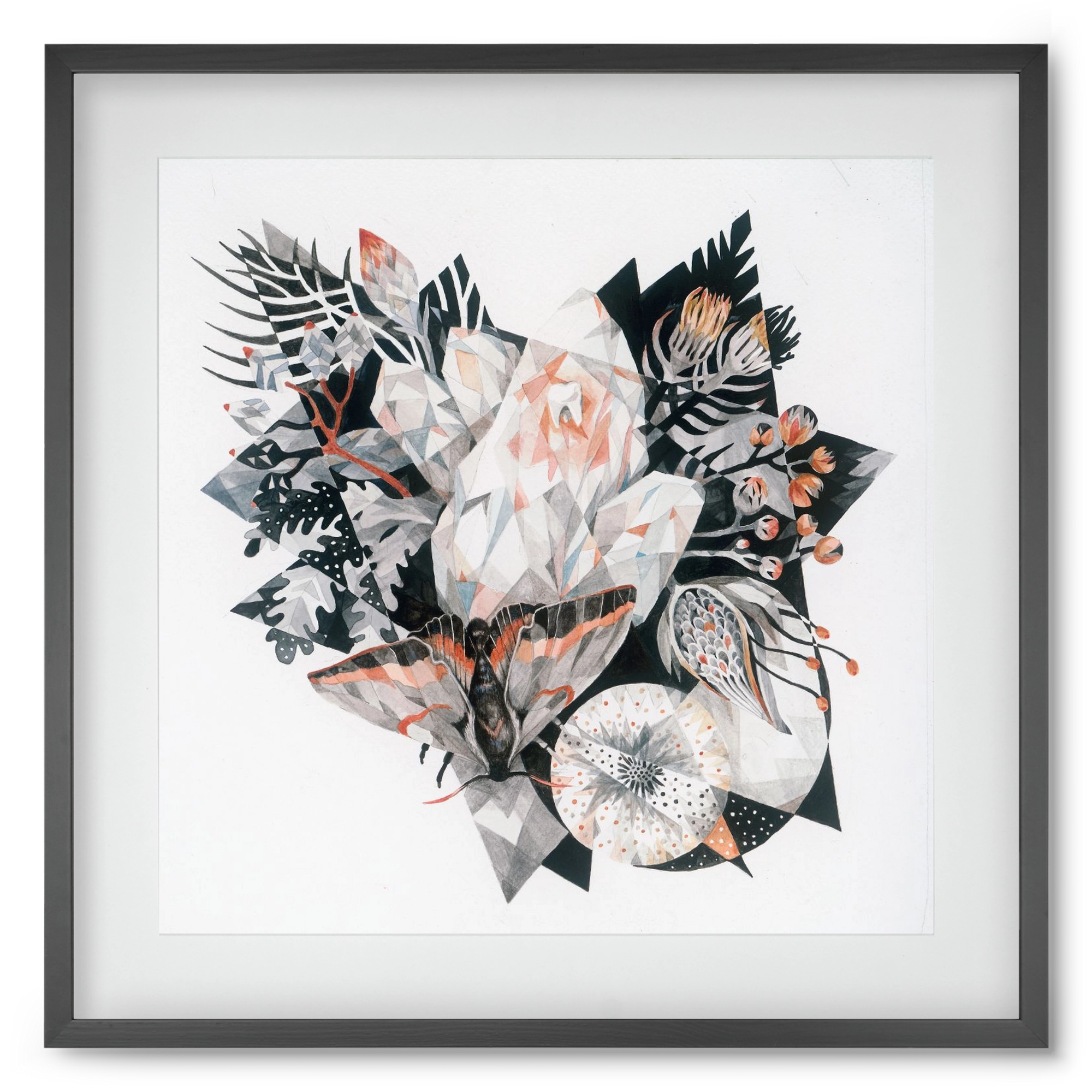 Metamorphosis, 50x50 cm (40x40 cm), Fekete keret, paszpartuval