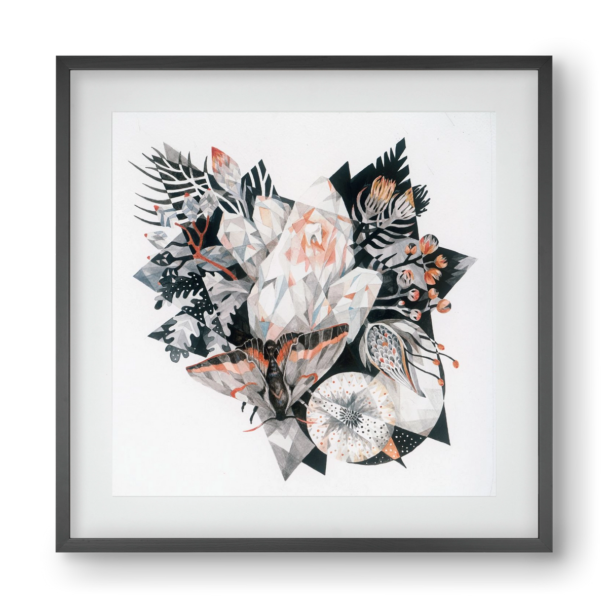 Metamorphosis, 40x40 cm (30x30 cm), Fekete keret, paszpartuval