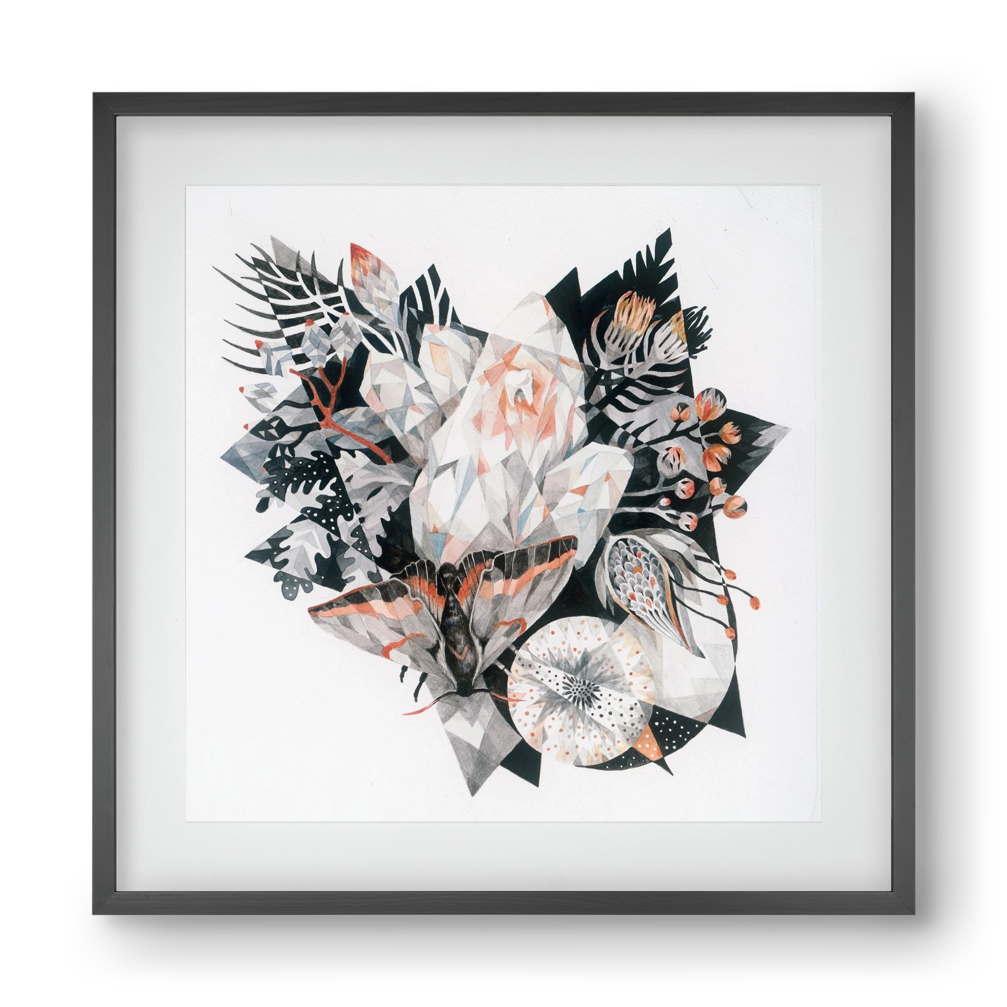 Metamorphosis, 40x40 cm (30x30 cm), Fekete keret, paszpartuval