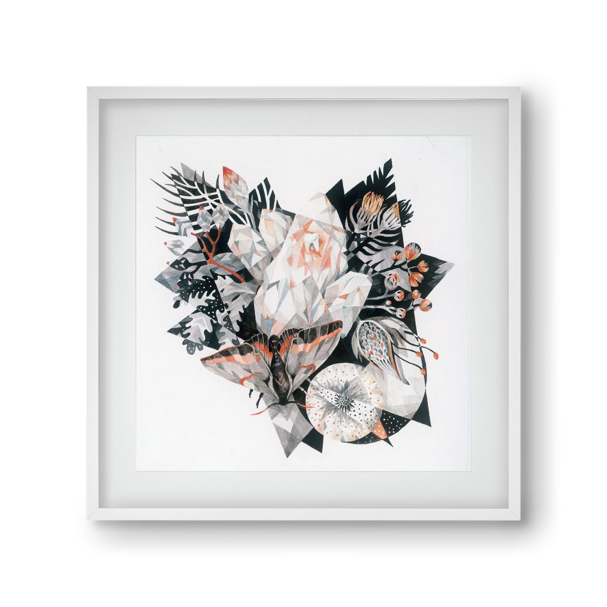 Metamorphosis, 30x30 cm (20x20 cm), Fehér keret, paszpartuval