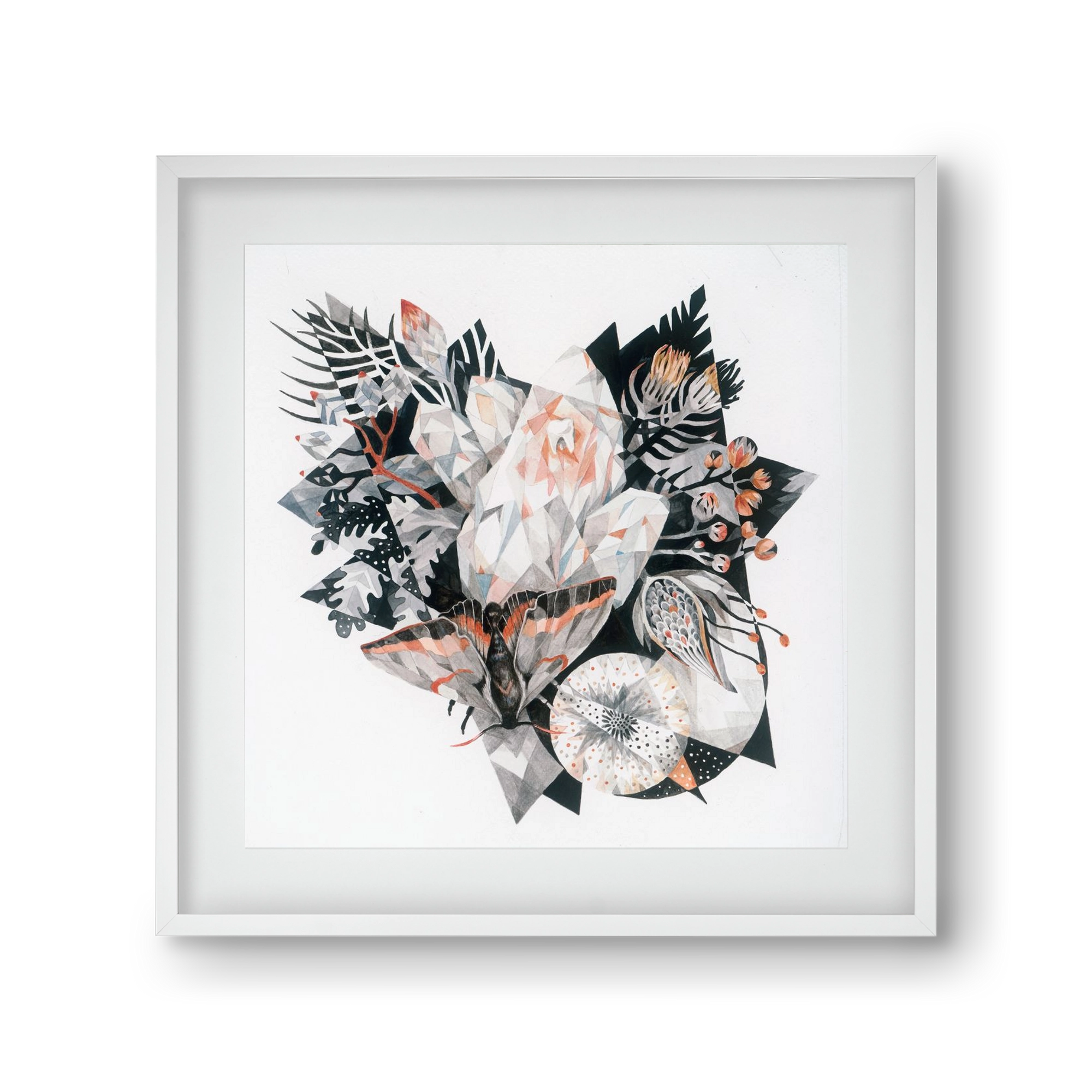 Metamorphosis, 30x30 cm (20x20 cm), Fehér keret, paszpartuval