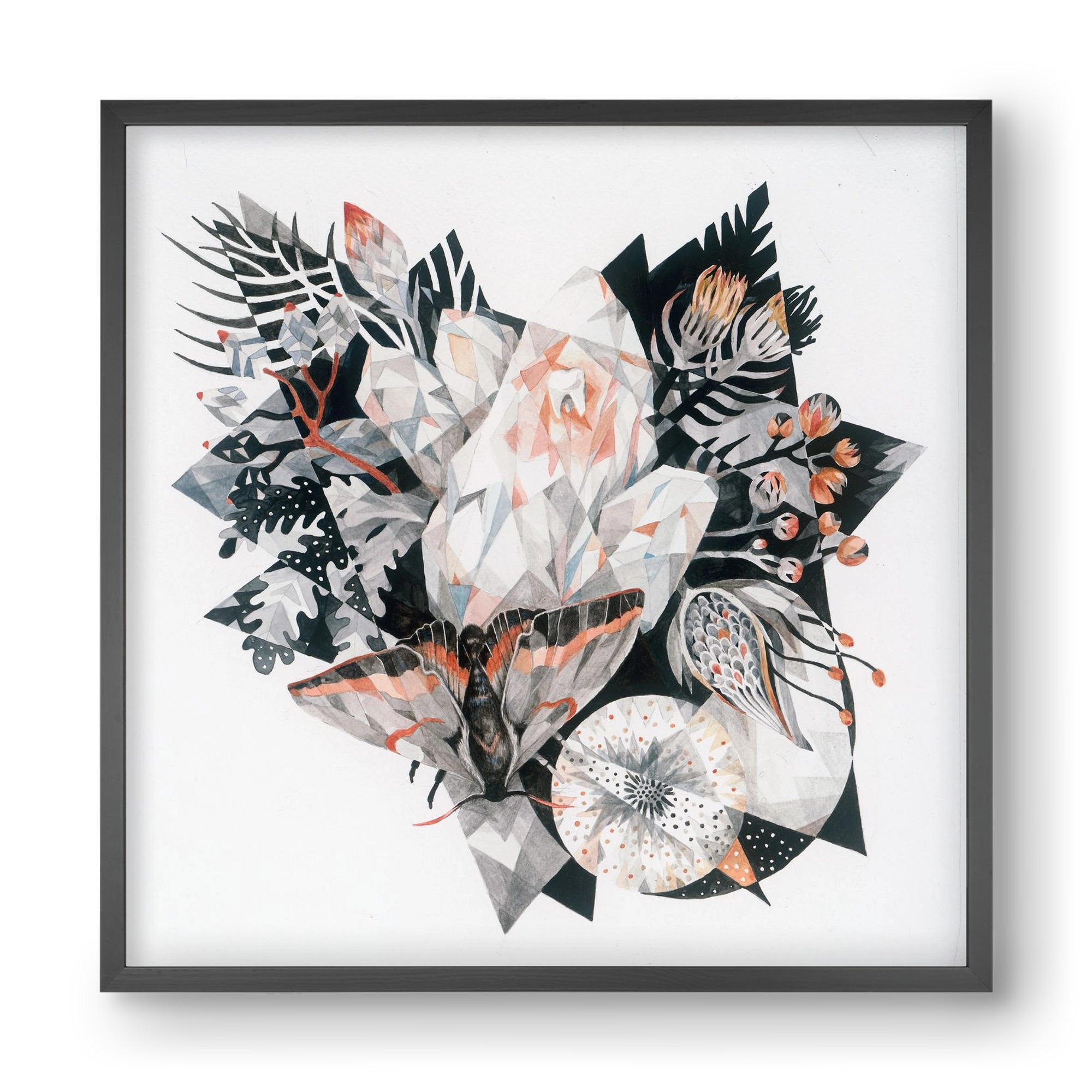 Metamorphosis, 40x40 cm (40x40 cm), Fekete keret