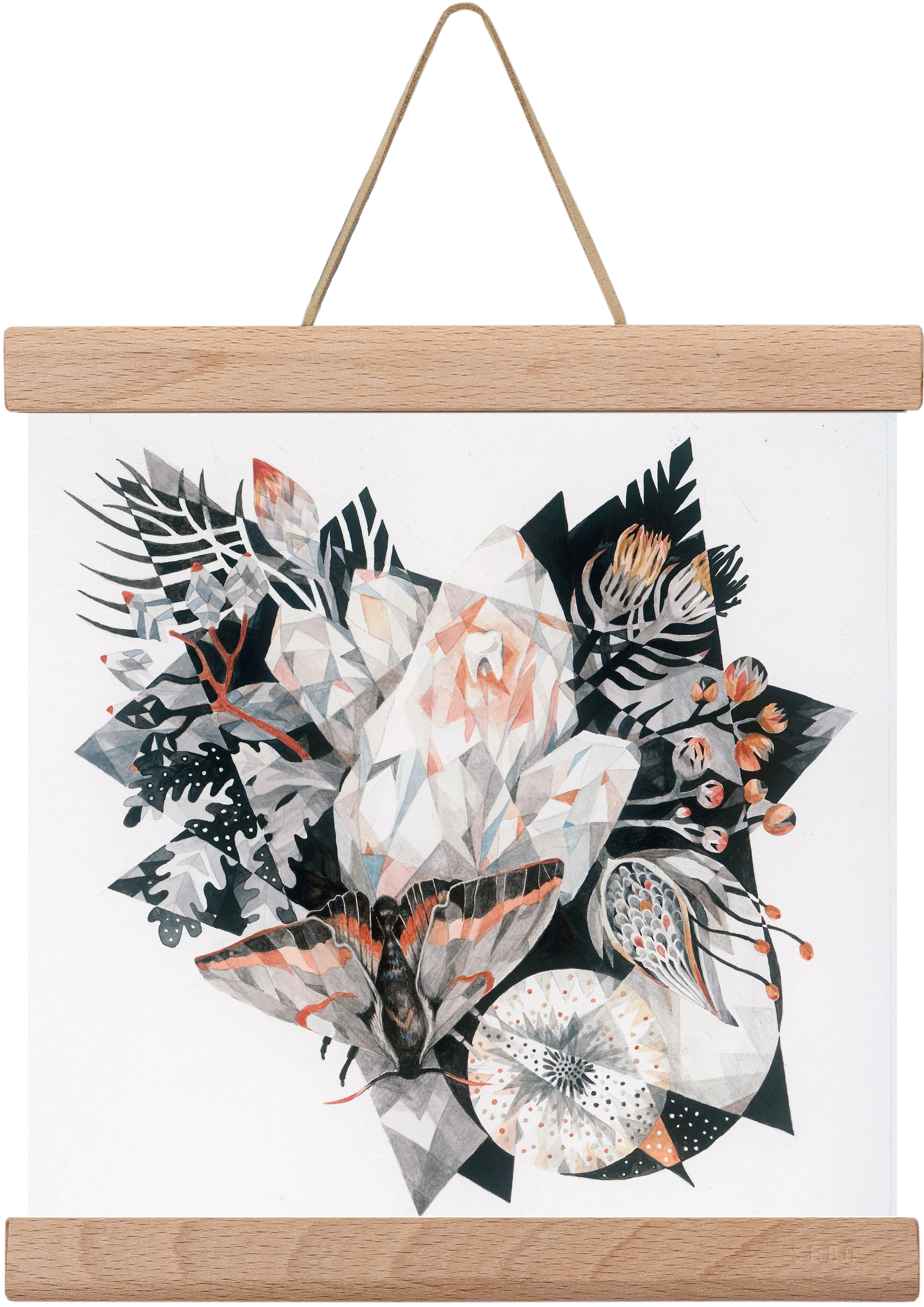 Metamorphosis, 20x20 cm (20x20 cm), Tölgy akasztó