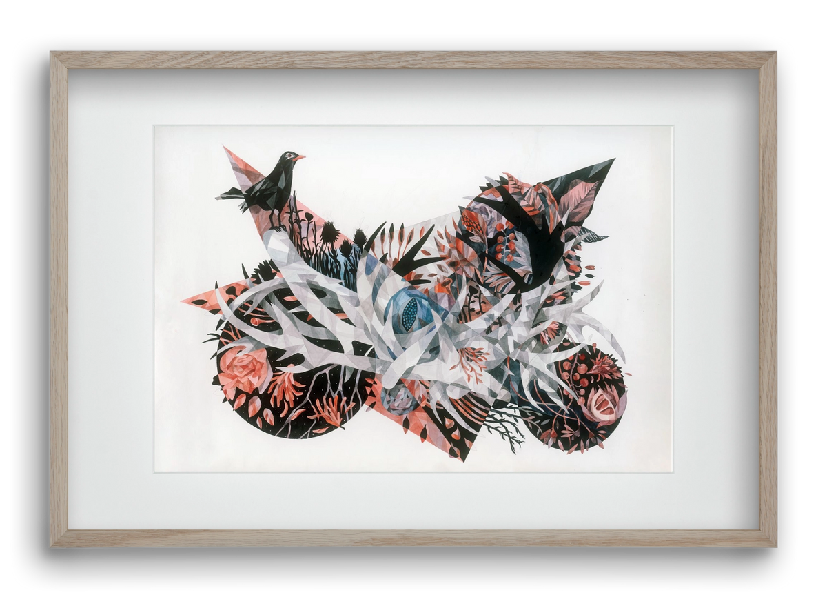 Primavera, 60x40 cm (45x30 cm), Tölgy keret, paszpartuval