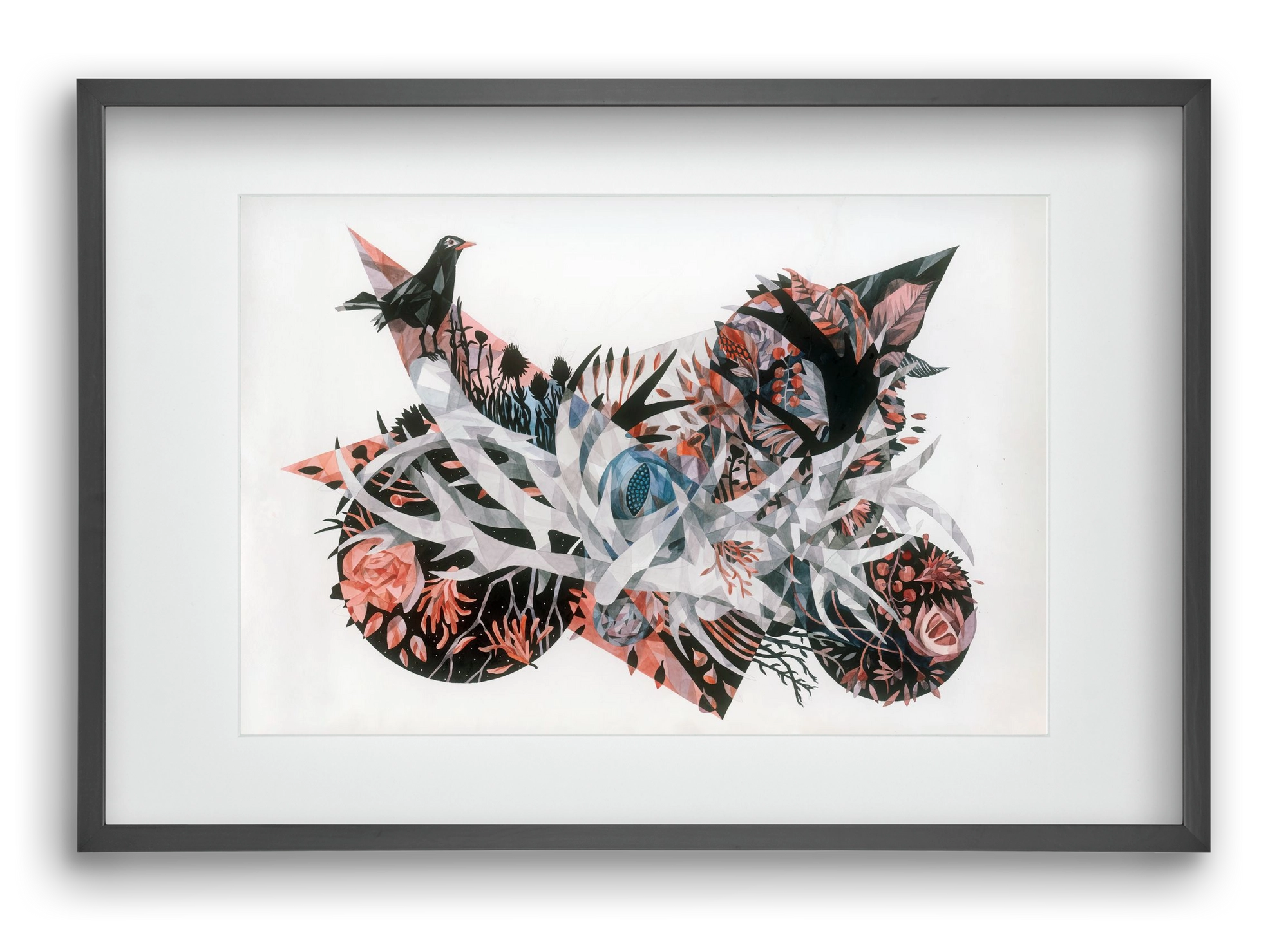 Primavera, 60x40 cm (45x30 cm), Fekete keret, paszpartuval