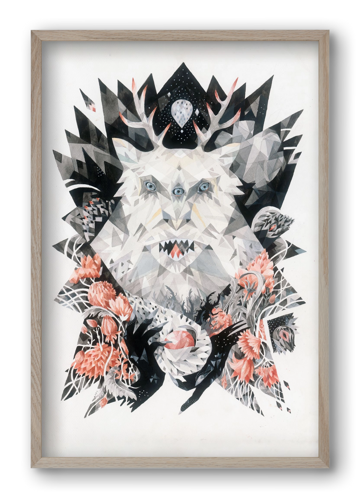 Primavera, 40x60 cm (40x60 cm), Tölgy keret