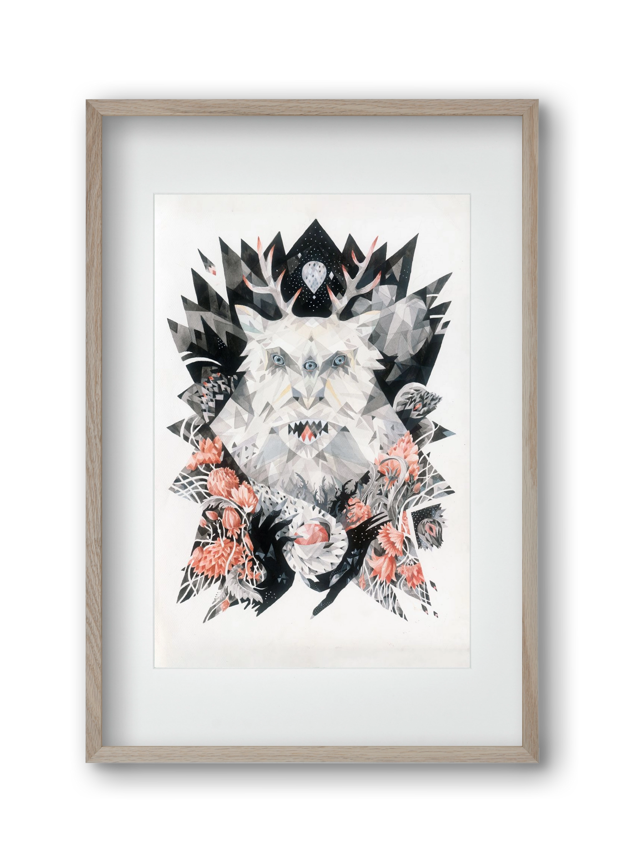 Primavera, 30x45 cm (20x30 cm), Tölgy keret, paszpartuval