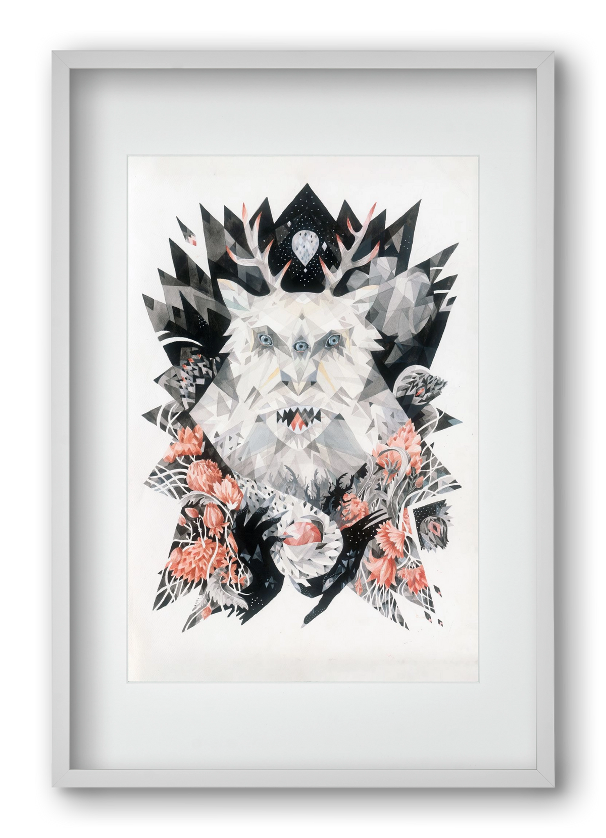 Primavera, 40x60 cm (30x45 cm), Fehér keret, paszpartuval