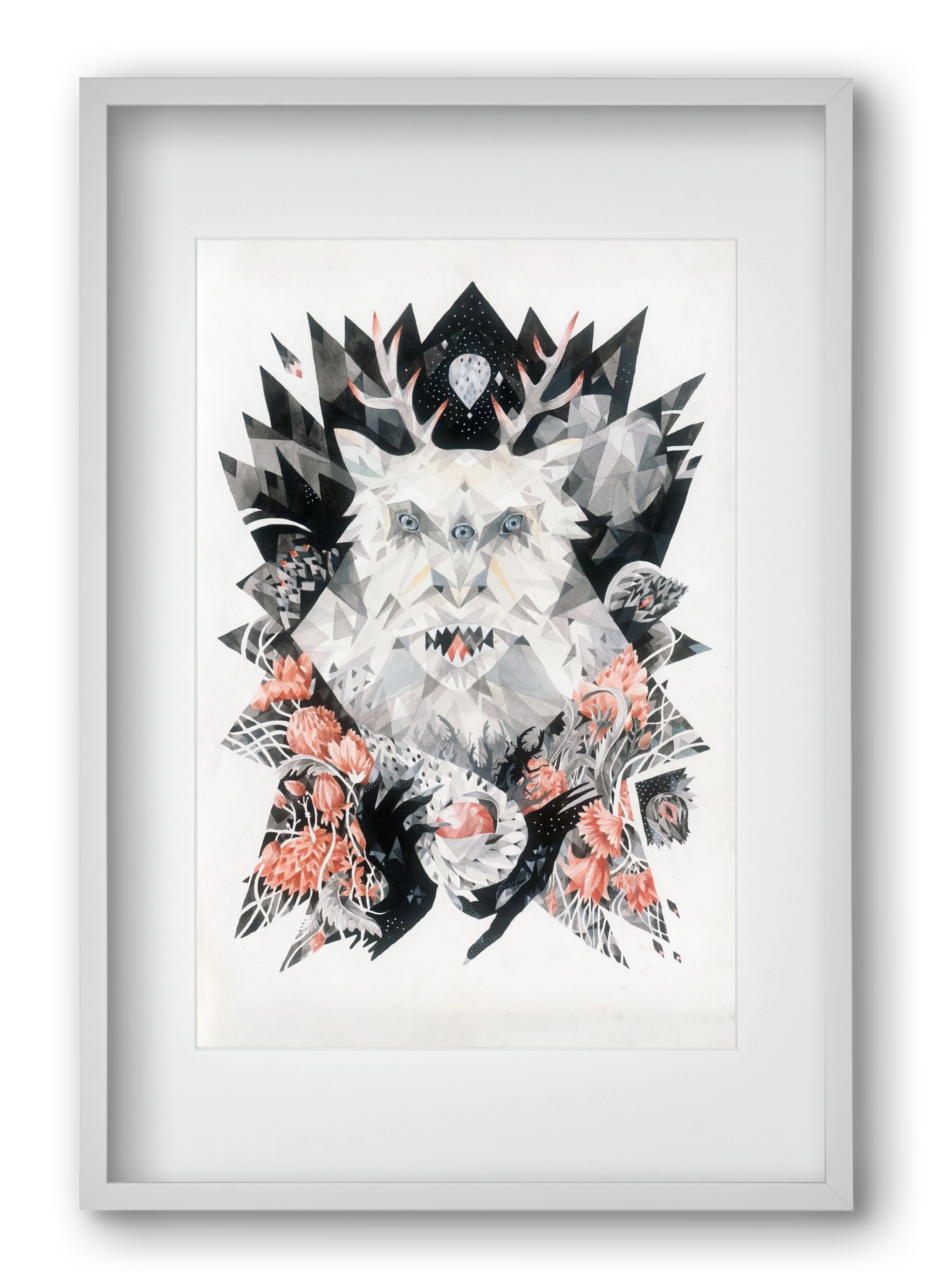 Primavera, 40x60 cm (30x45 cm), Fehér keret, paszpartuval