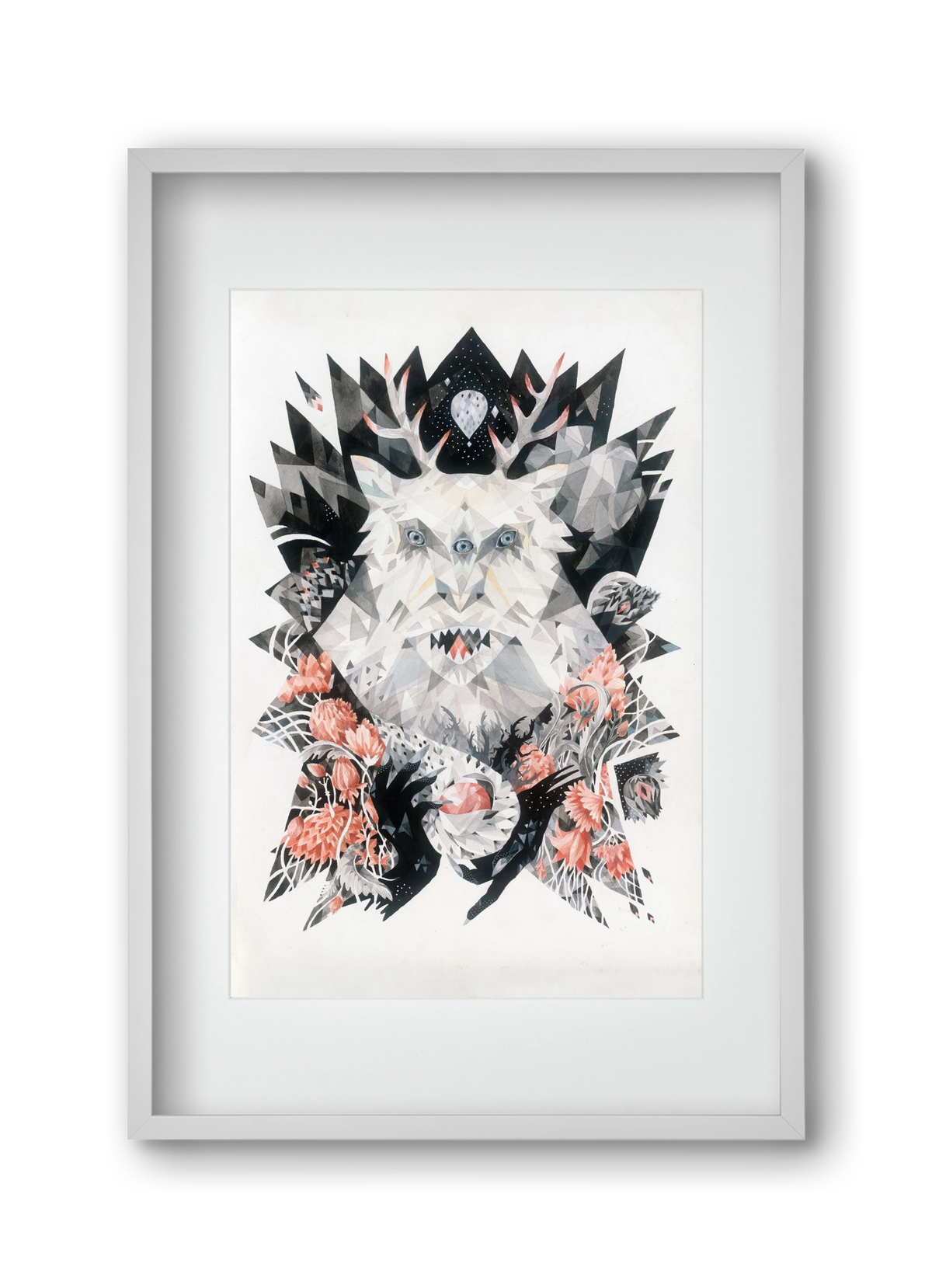 Primavera, 30x45 cm (20x30 cm), Fehér keret, paszpartuval