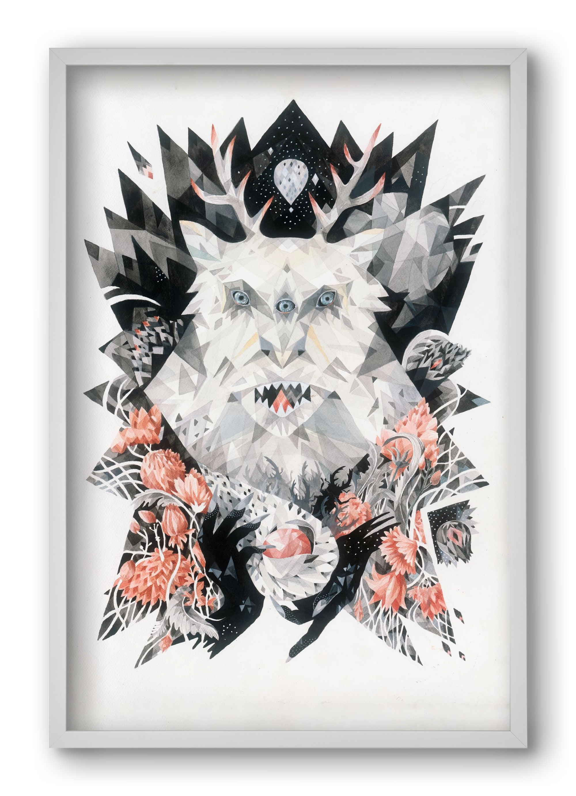 Primavera, 40x60 cm (40x60 cm), Fehér keret