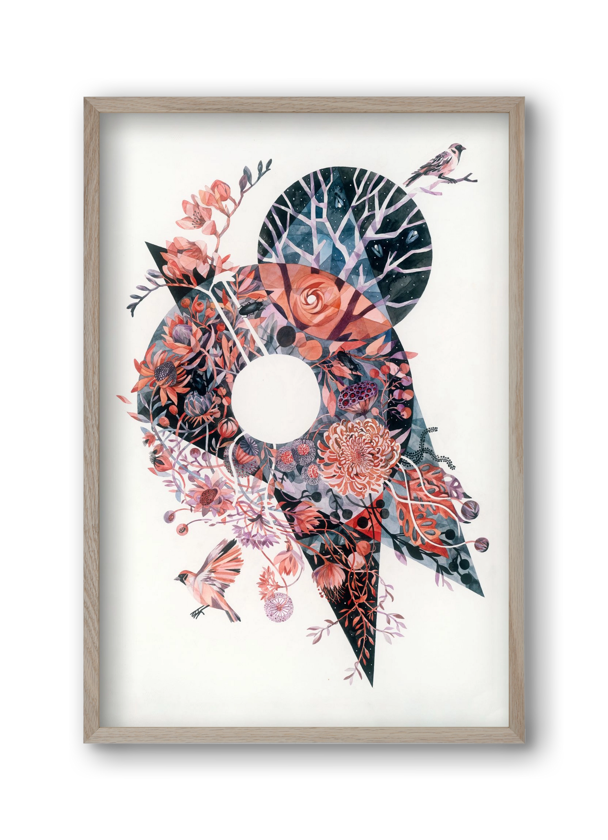 Primavera, 30x45 cm (30x45 cm), Tölgy keret