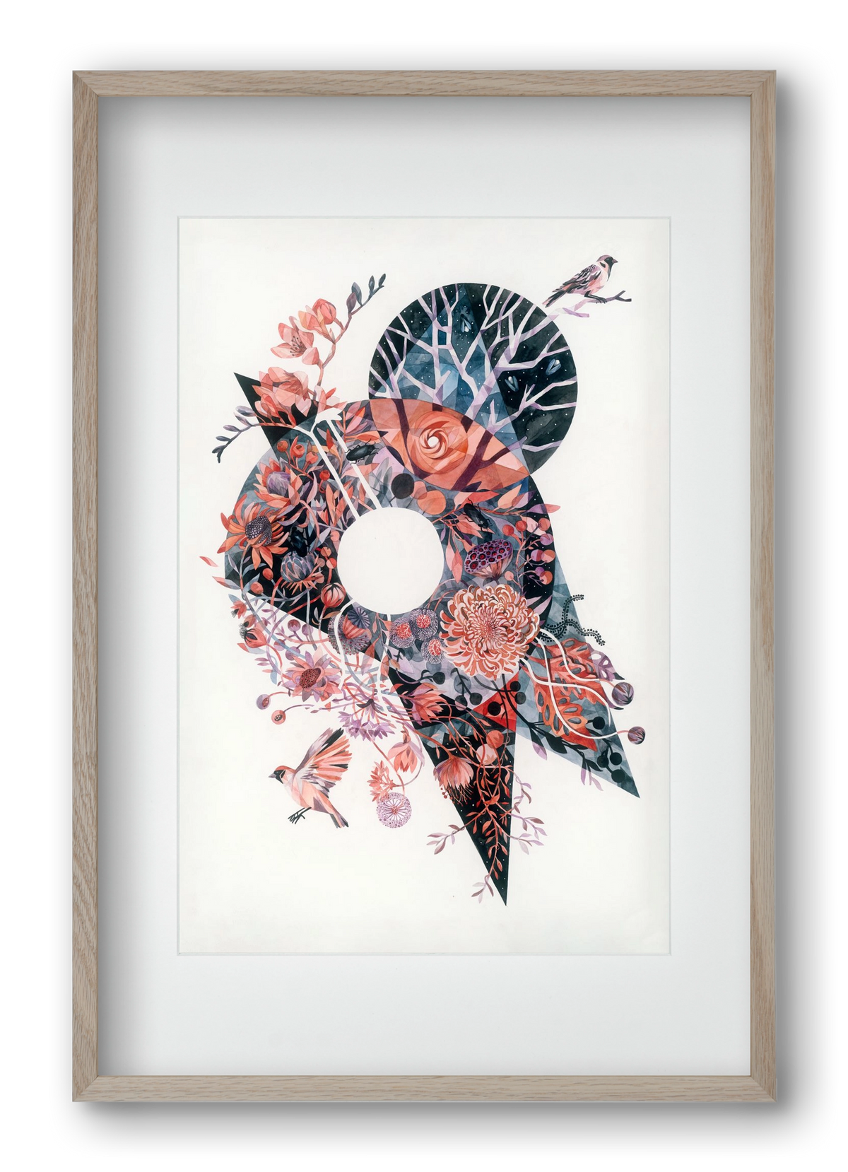 Primavera, 40x60 cm (30x45 cm), Tölgy keret, paszpartuval