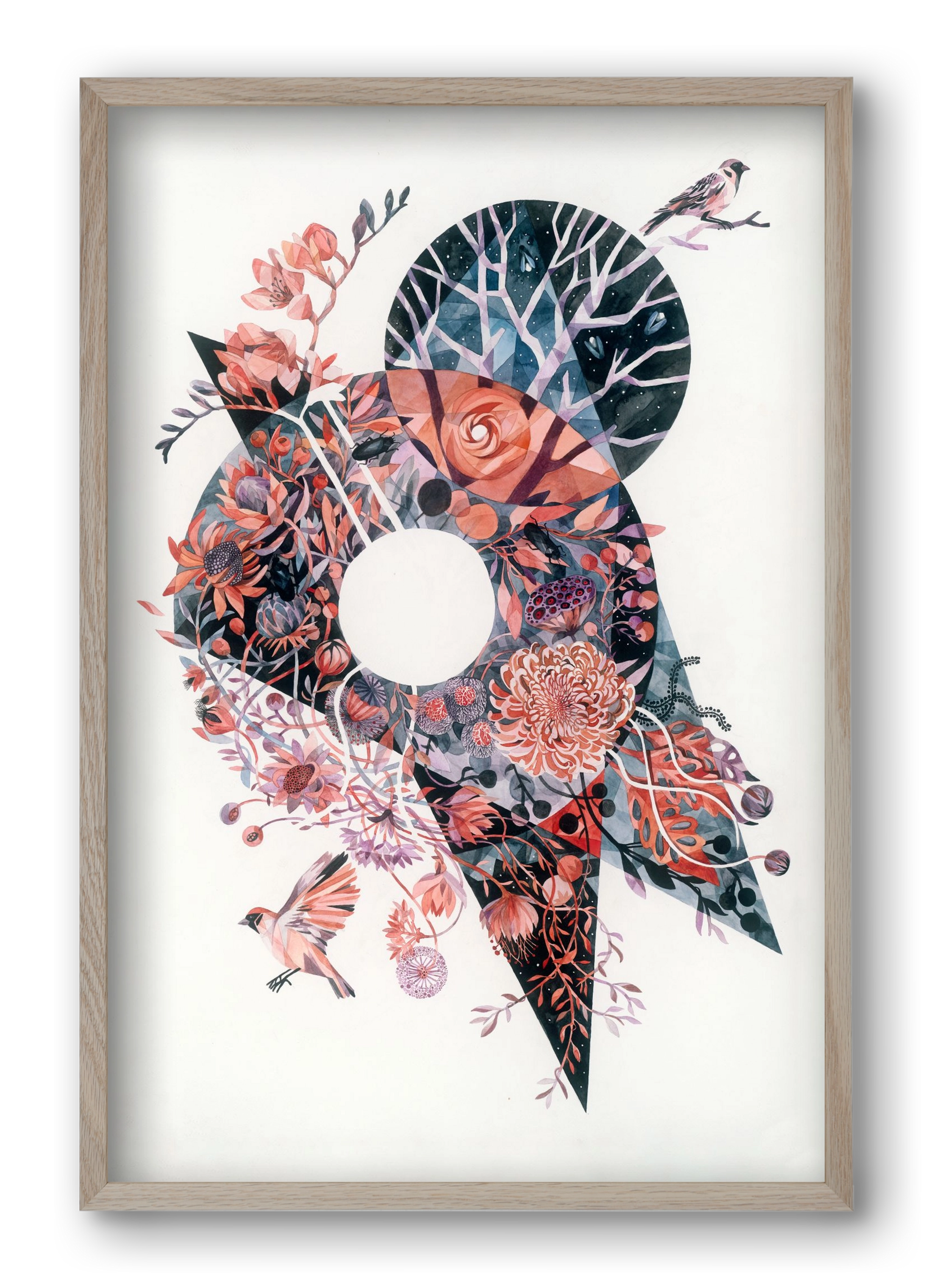 Primavera, 40x60 cm (40x60 cm), Tölgy keret