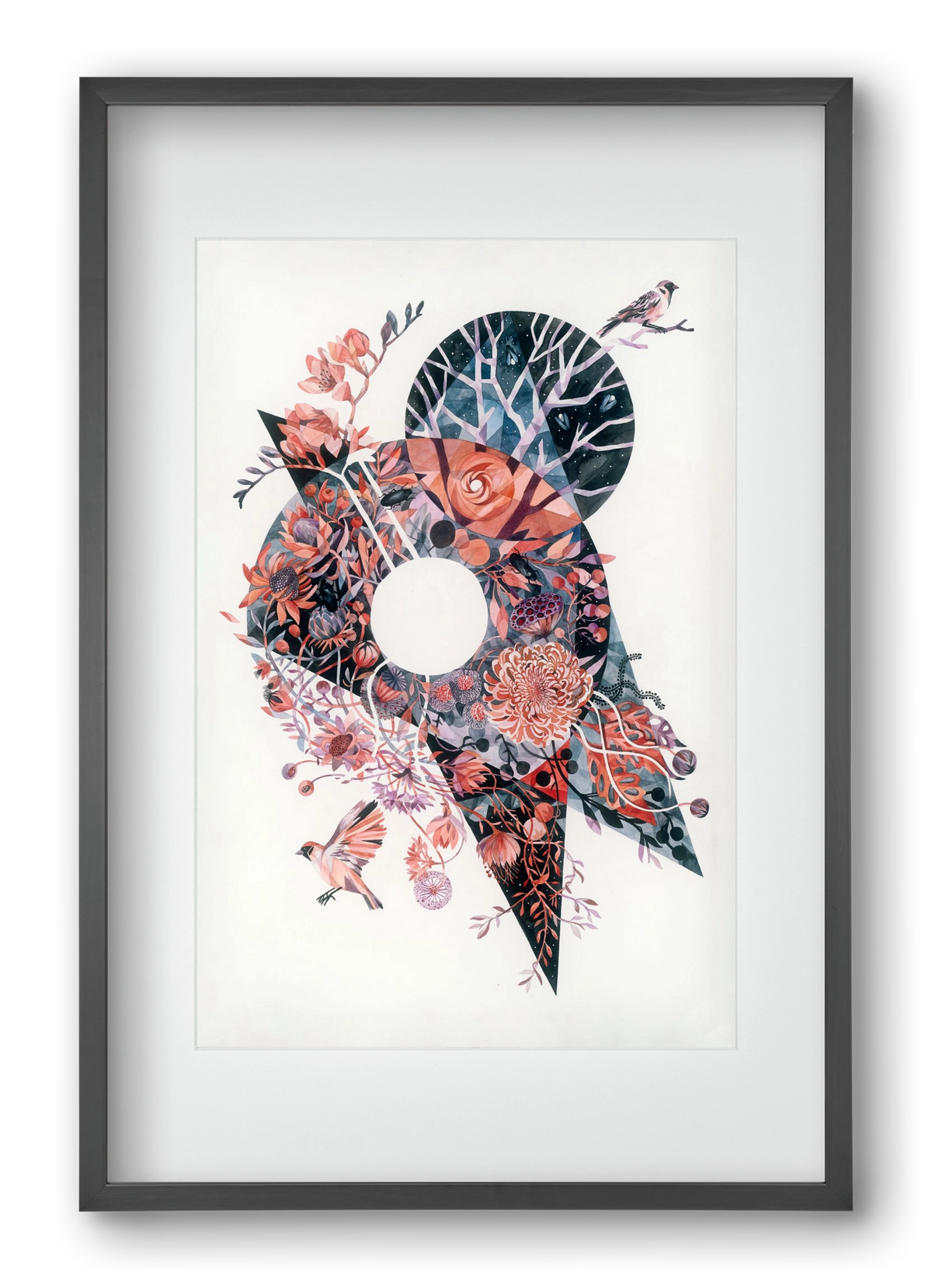 Primavera, 40x60 cm (30x45 cm), Fekete keret, paszpartuval