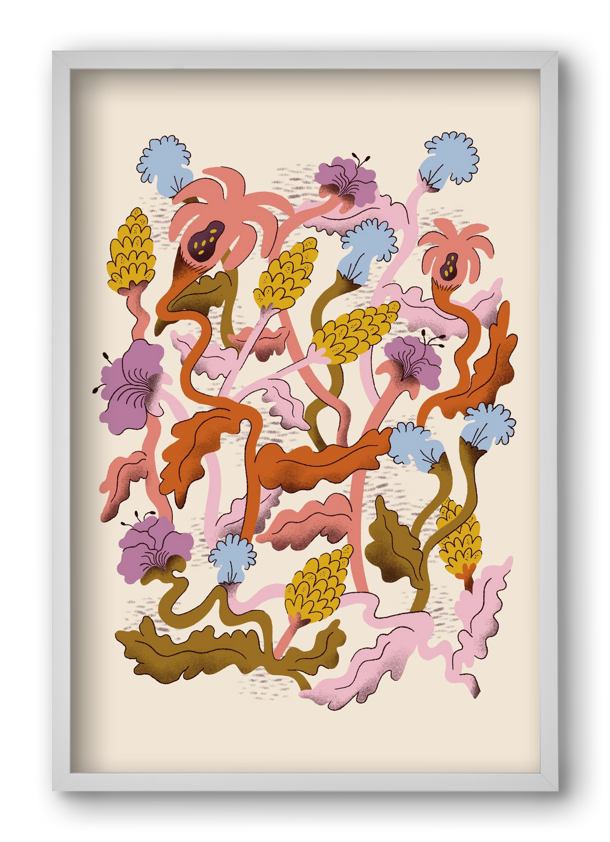 Entangled, 40x60 cm (40x60 cm), Fehér keret