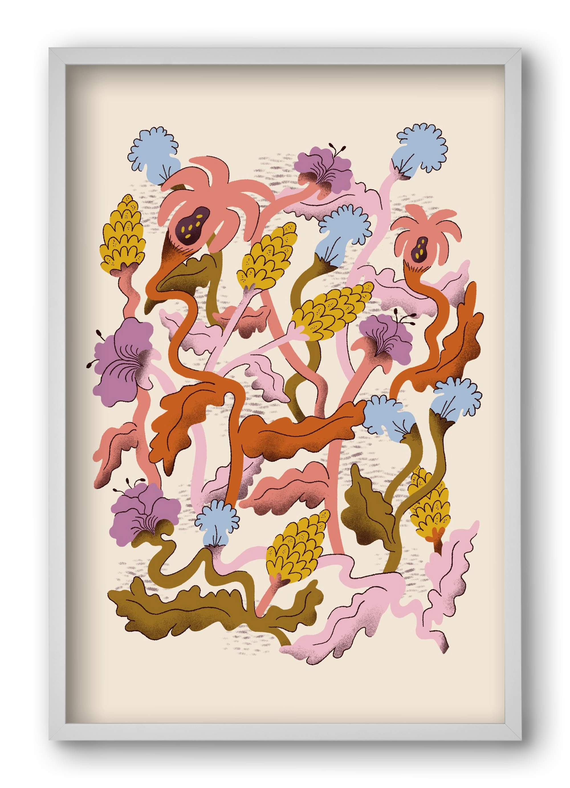 Entangled, 40x60 cm (40x60 cm), Fehér keret