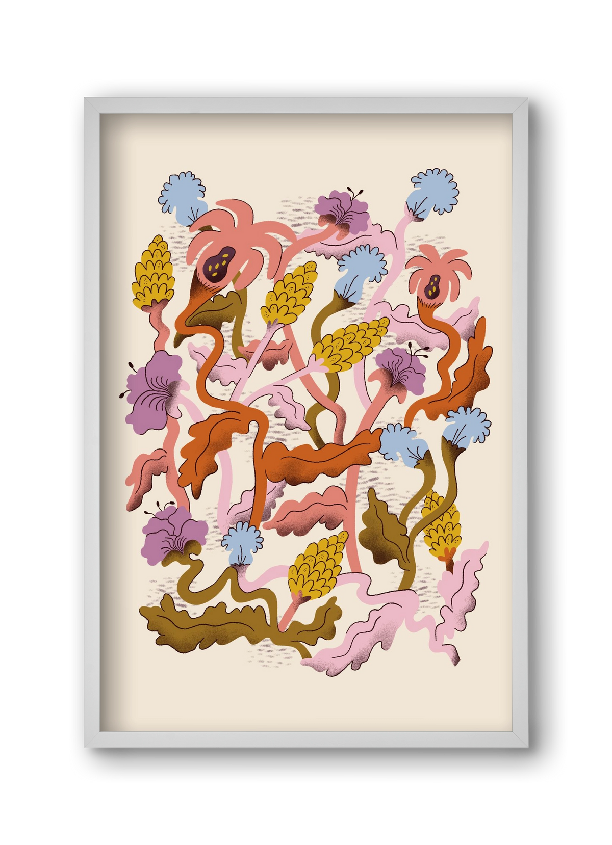 Entangled, 30x45 cm (30x45 cm), Fehér keret