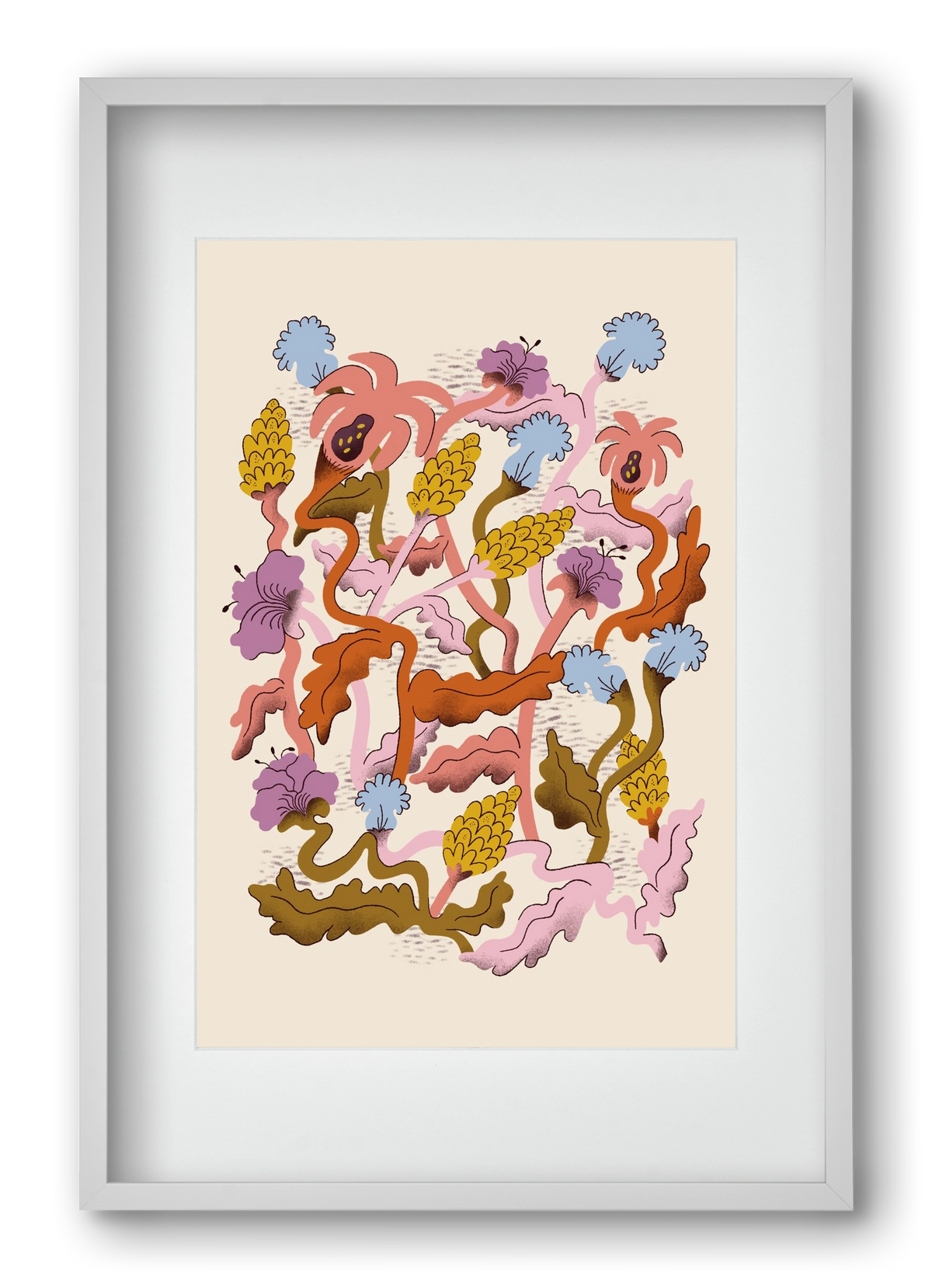 Entangled, 40x60 cm (30x45 cm), Fehér keret, paszpartuval