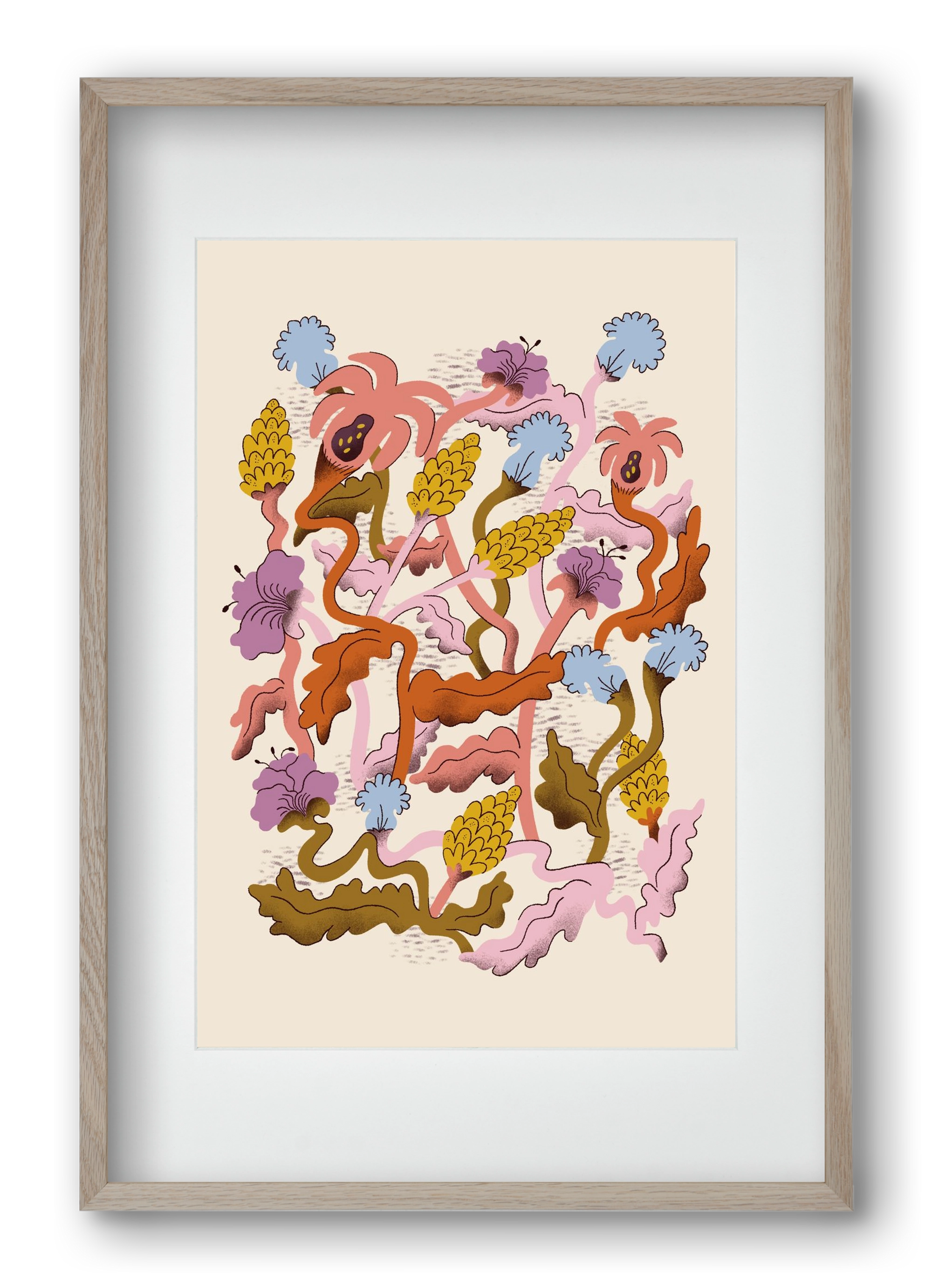 Entangled, 40x60 cm (30x45 cm), Tölgy keret, paszpartuval