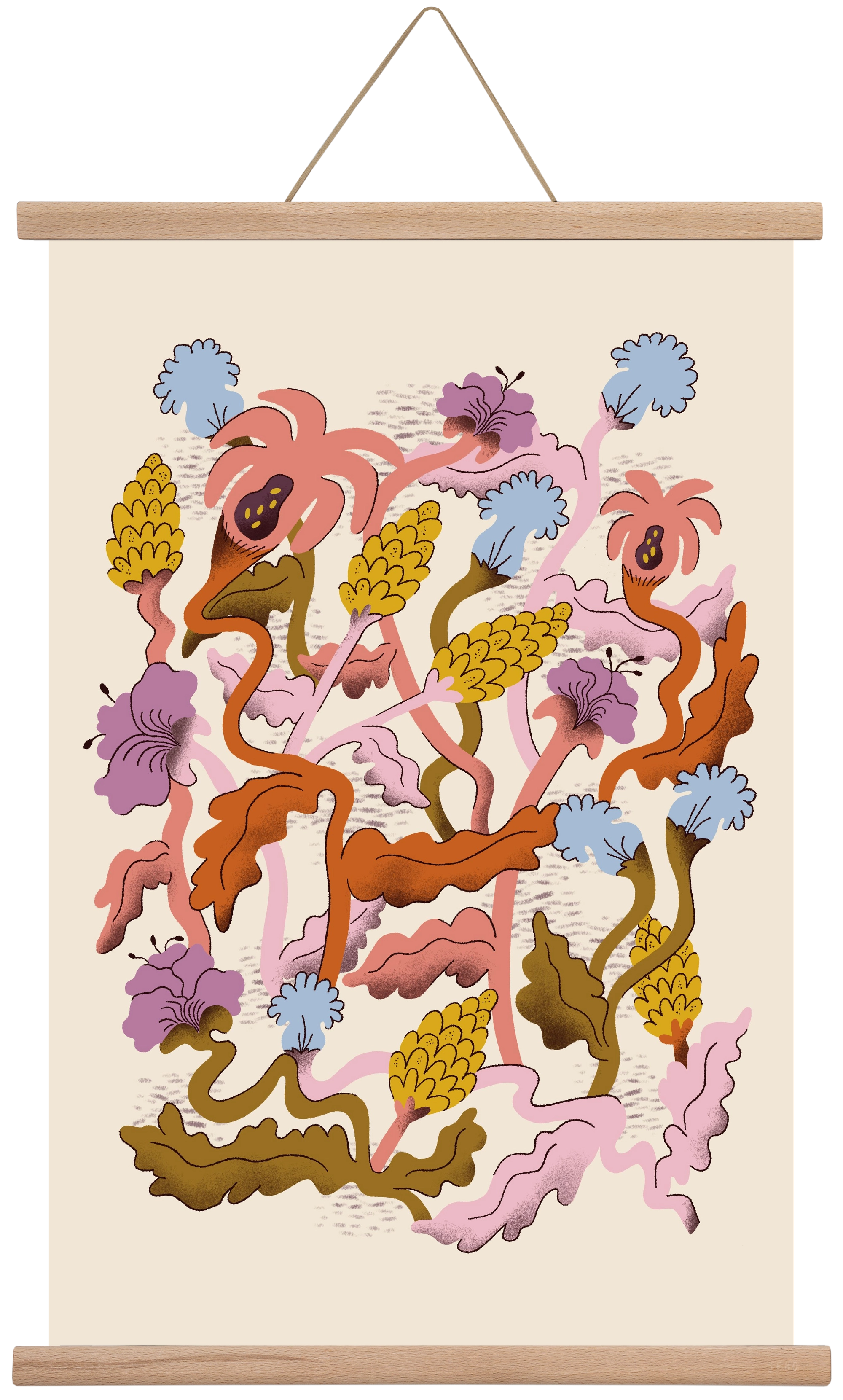 Entangled, 40x60 cm (40x60 cm), Tölgy akasztó