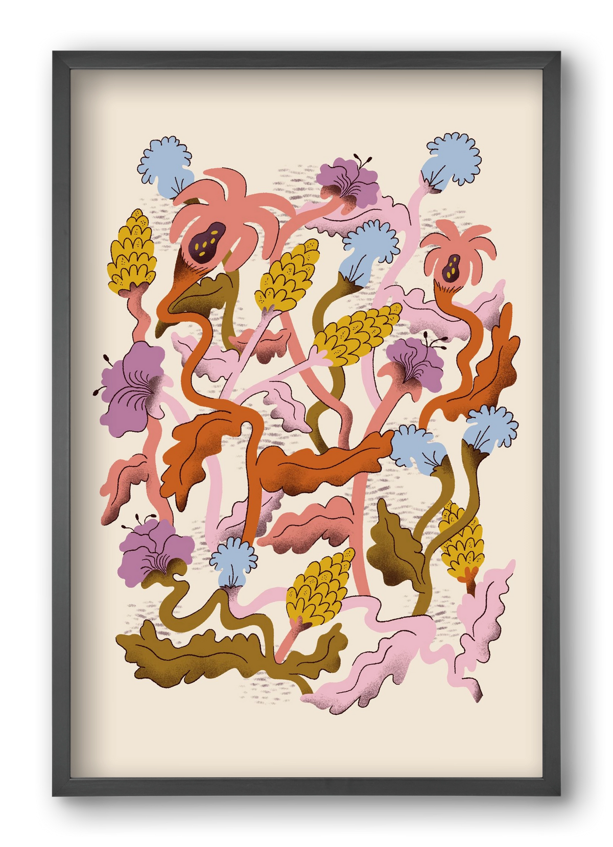 Entangled, 40x60 cm (40x60 cm), Fekete keret