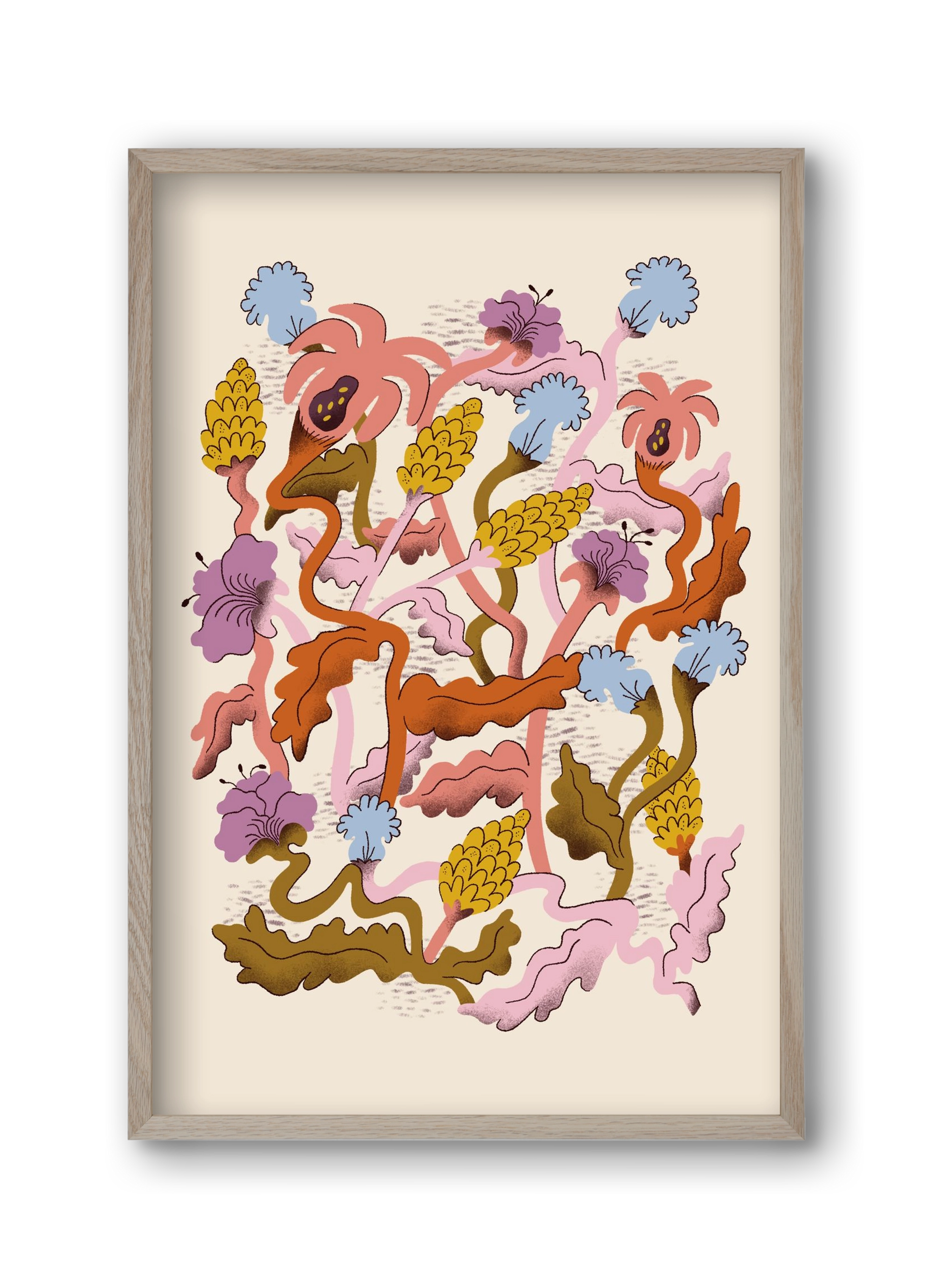 Entangled, 30x45 cm (30x45 cm), Tölgy keret