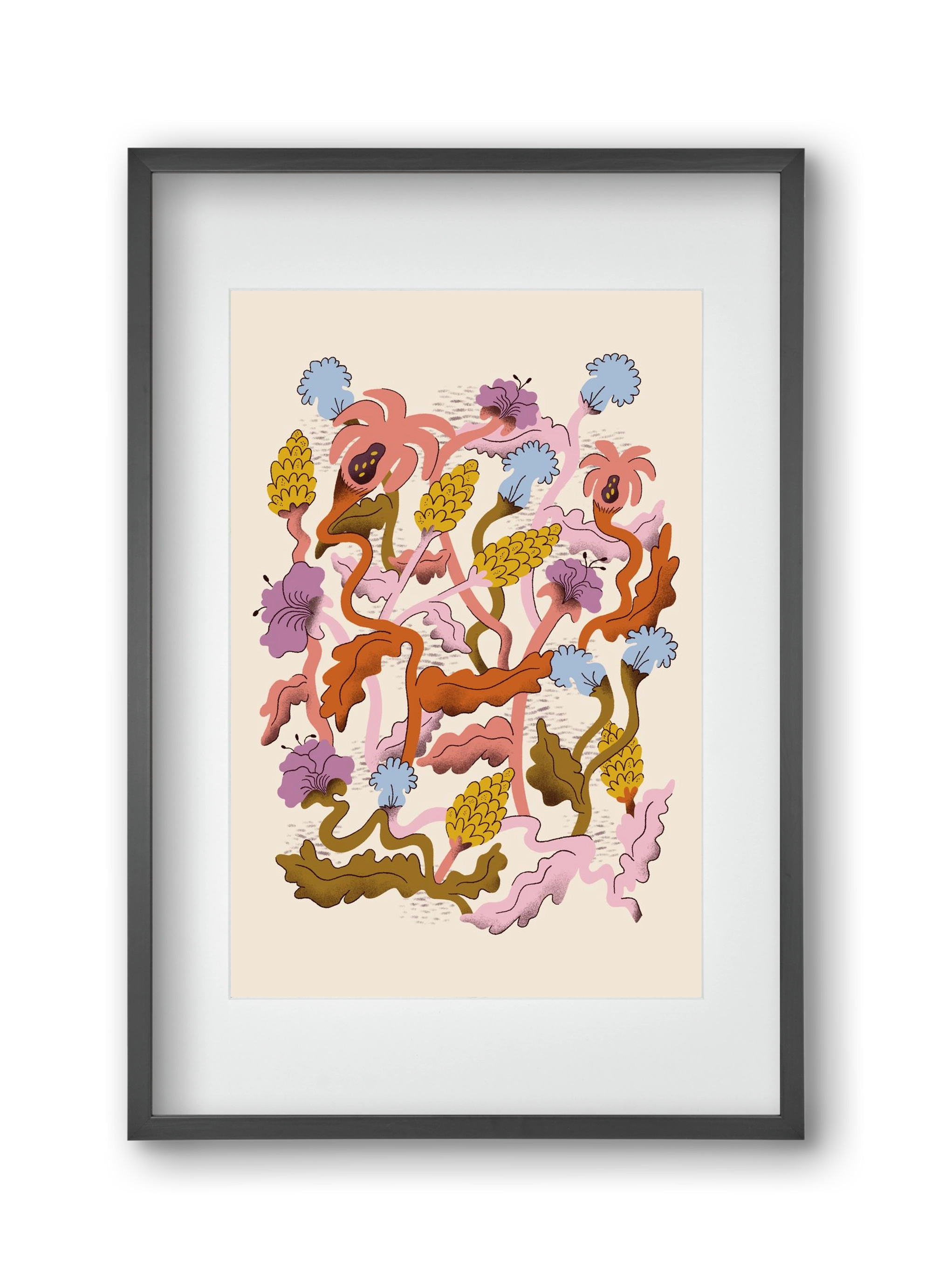 Entangled, 30x45 cm (20x30 cm), Fekete keret, paszpartuval