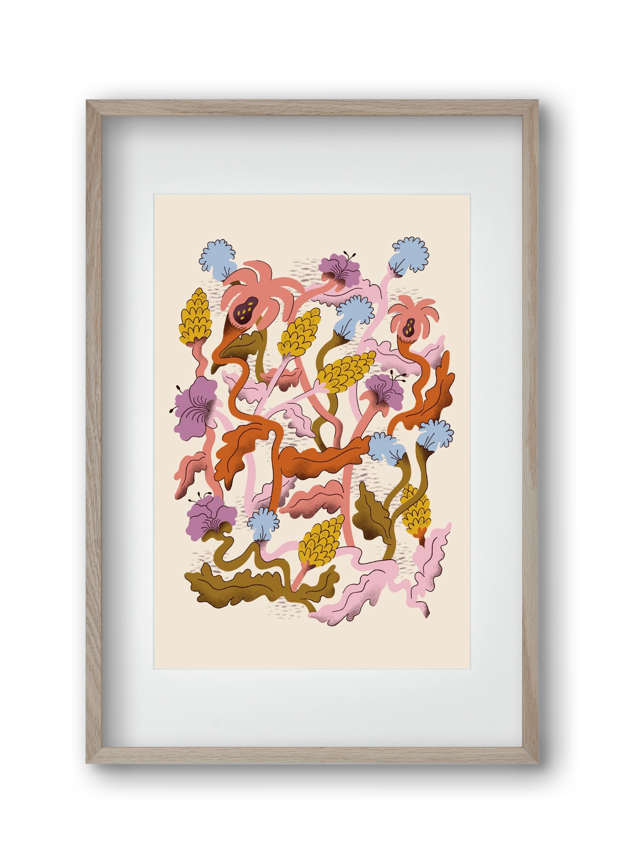 Entangled, 30x45 cm (20x30 cm), Tölgy keret, paszpartuval