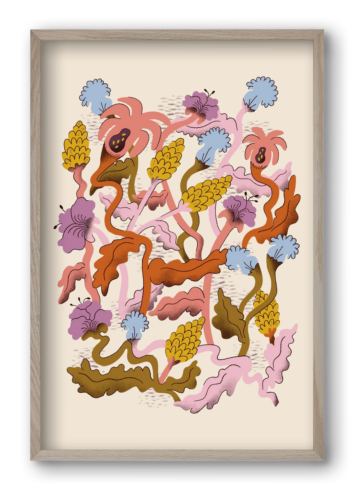 Entangled, 40x60 cm (40x60 cm), Tölgy keret