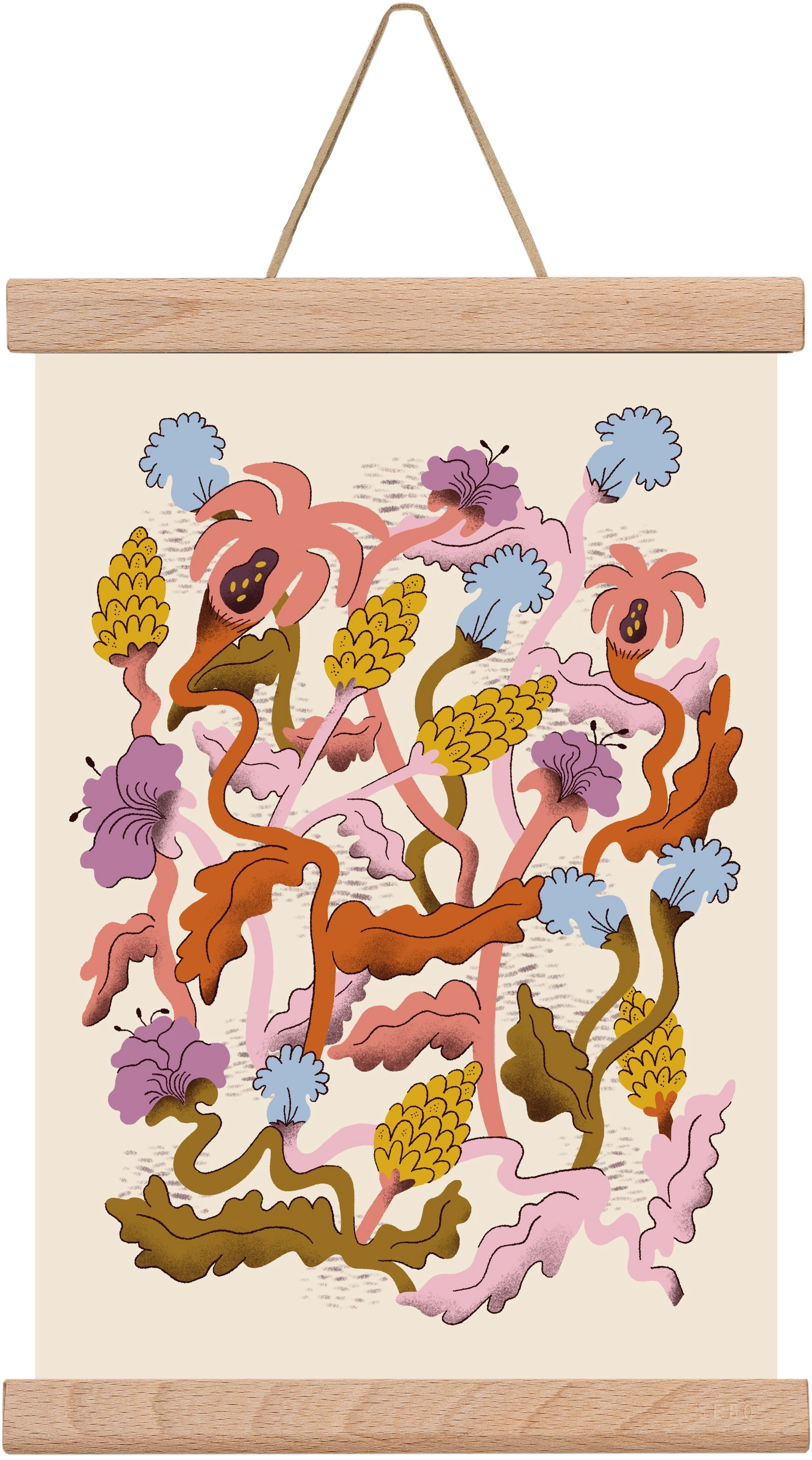 Entangled, 20x30 cm (20x30 cm), Tölgy akasztó