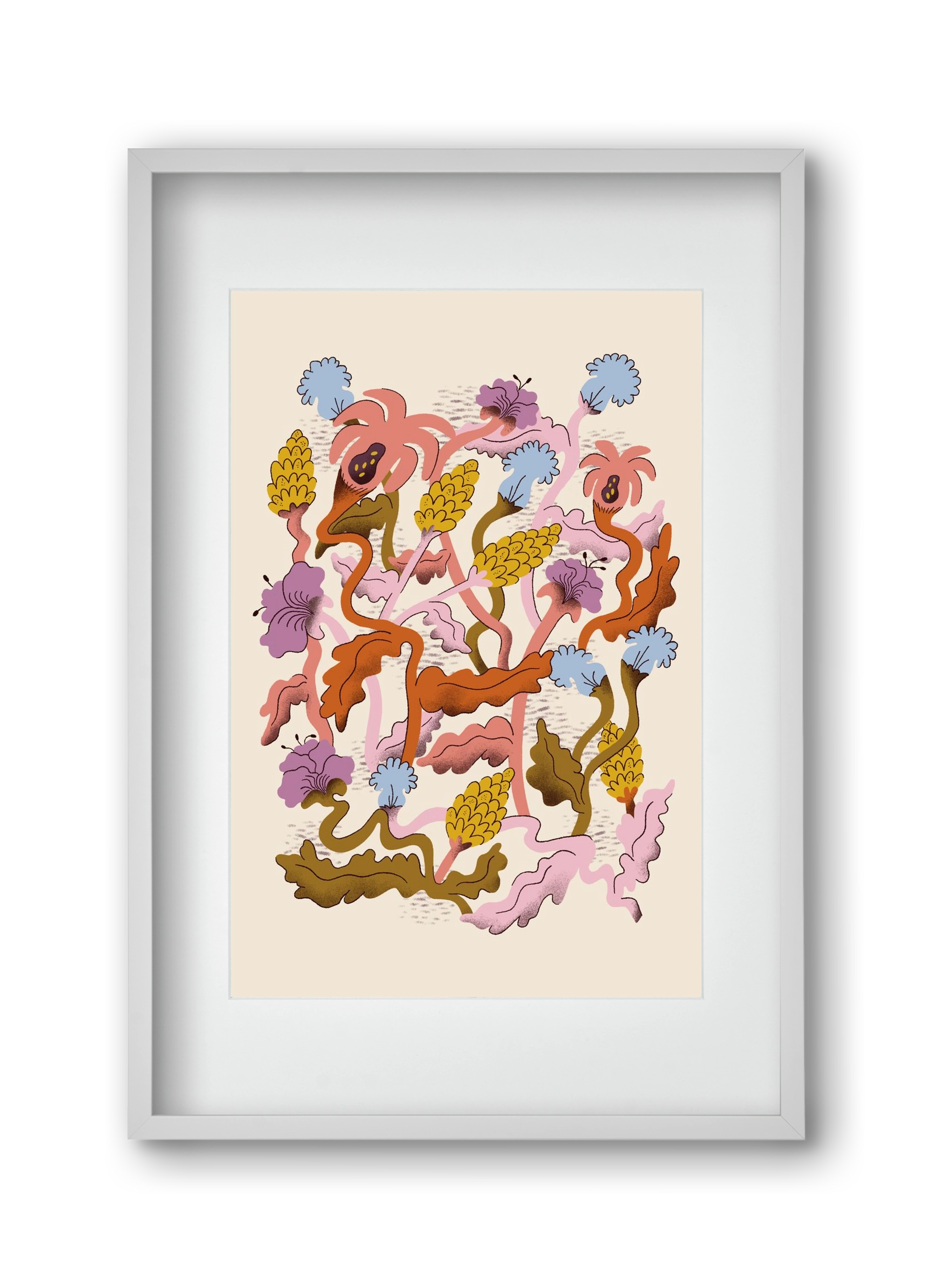 Entangled, 30x45 cm (20x30 cm), Fehér keret, paszpartuval