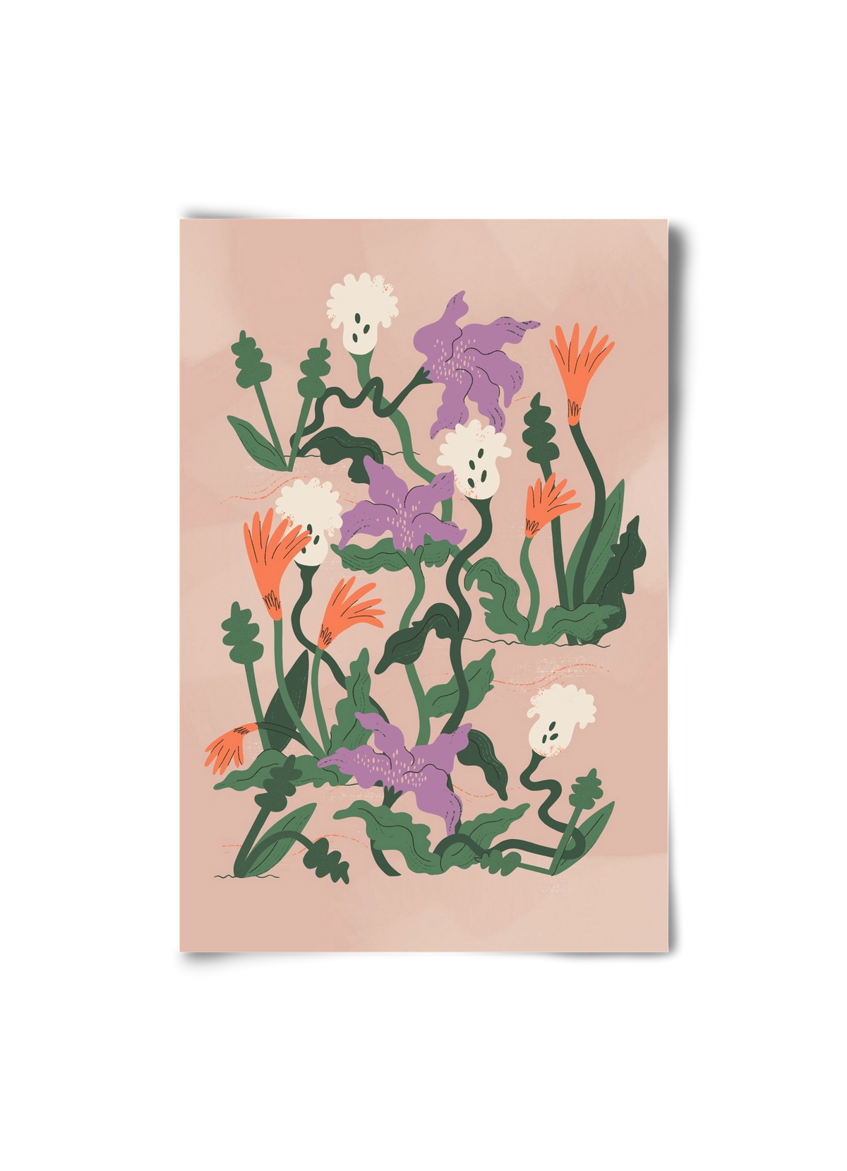 Floral, 20x30 cm, Keret nélkül
