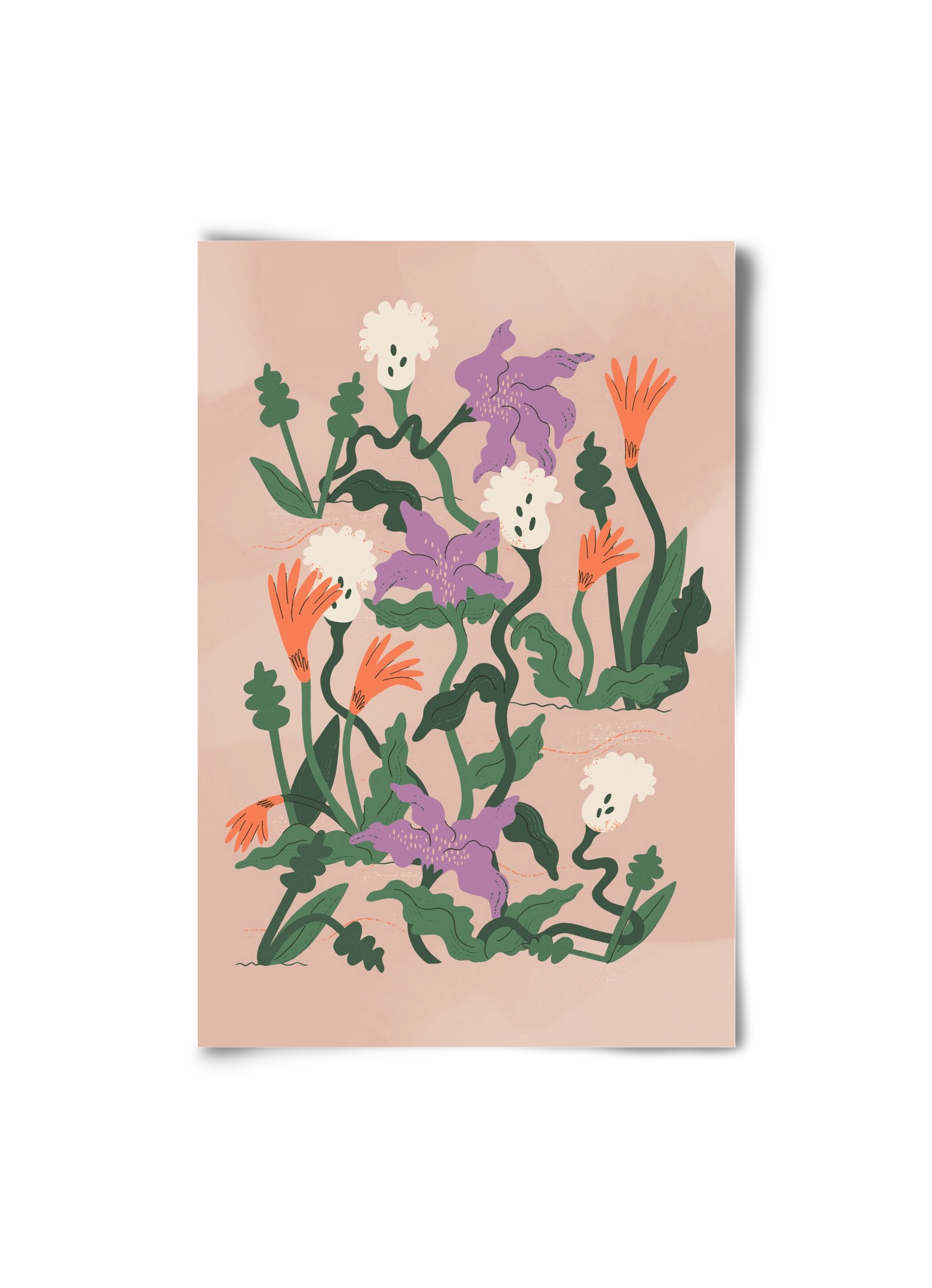 Floral, 20x30 cm, Keret nélkül