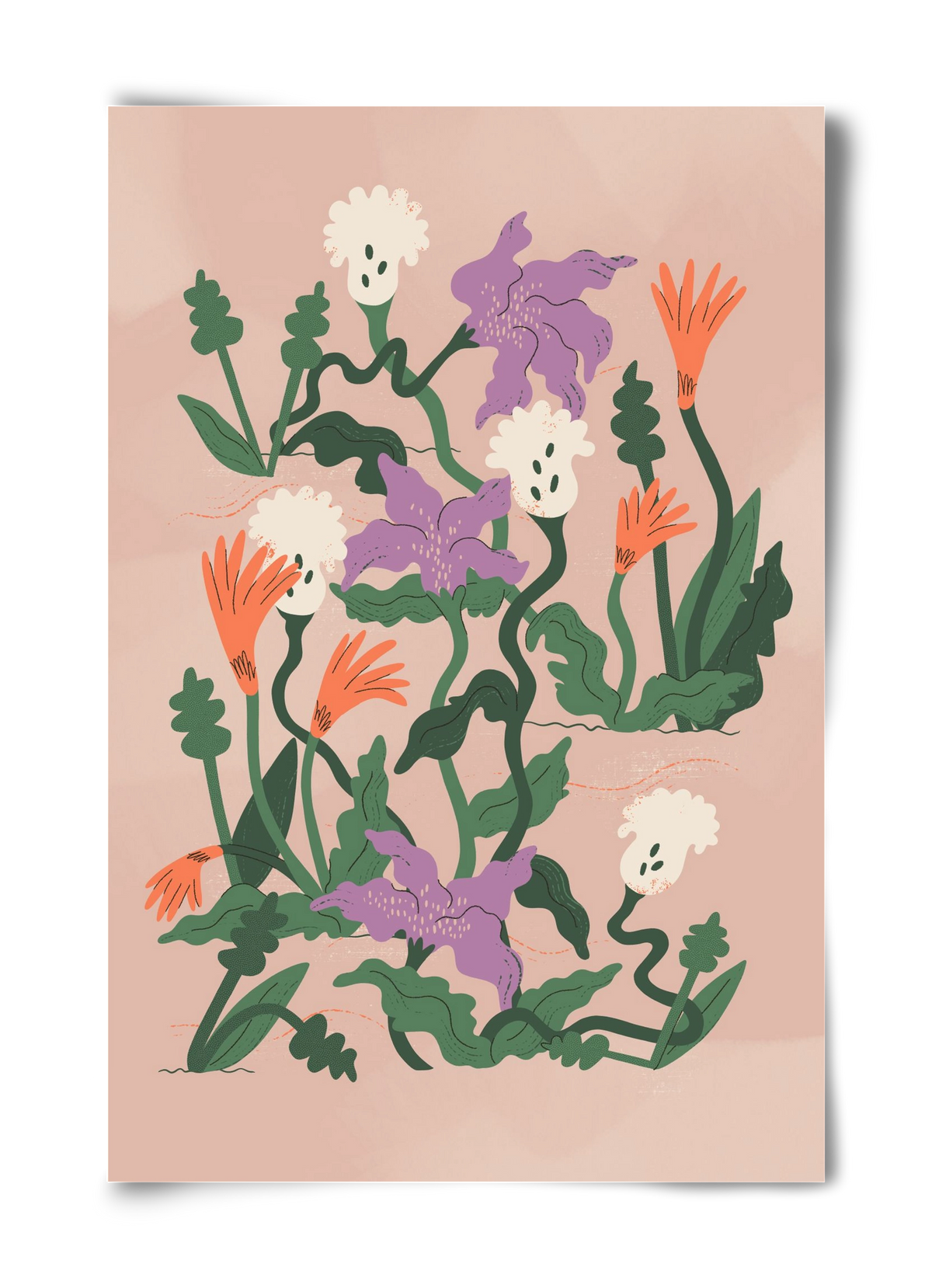 Floral, 40x60 cm, Keret nélkül