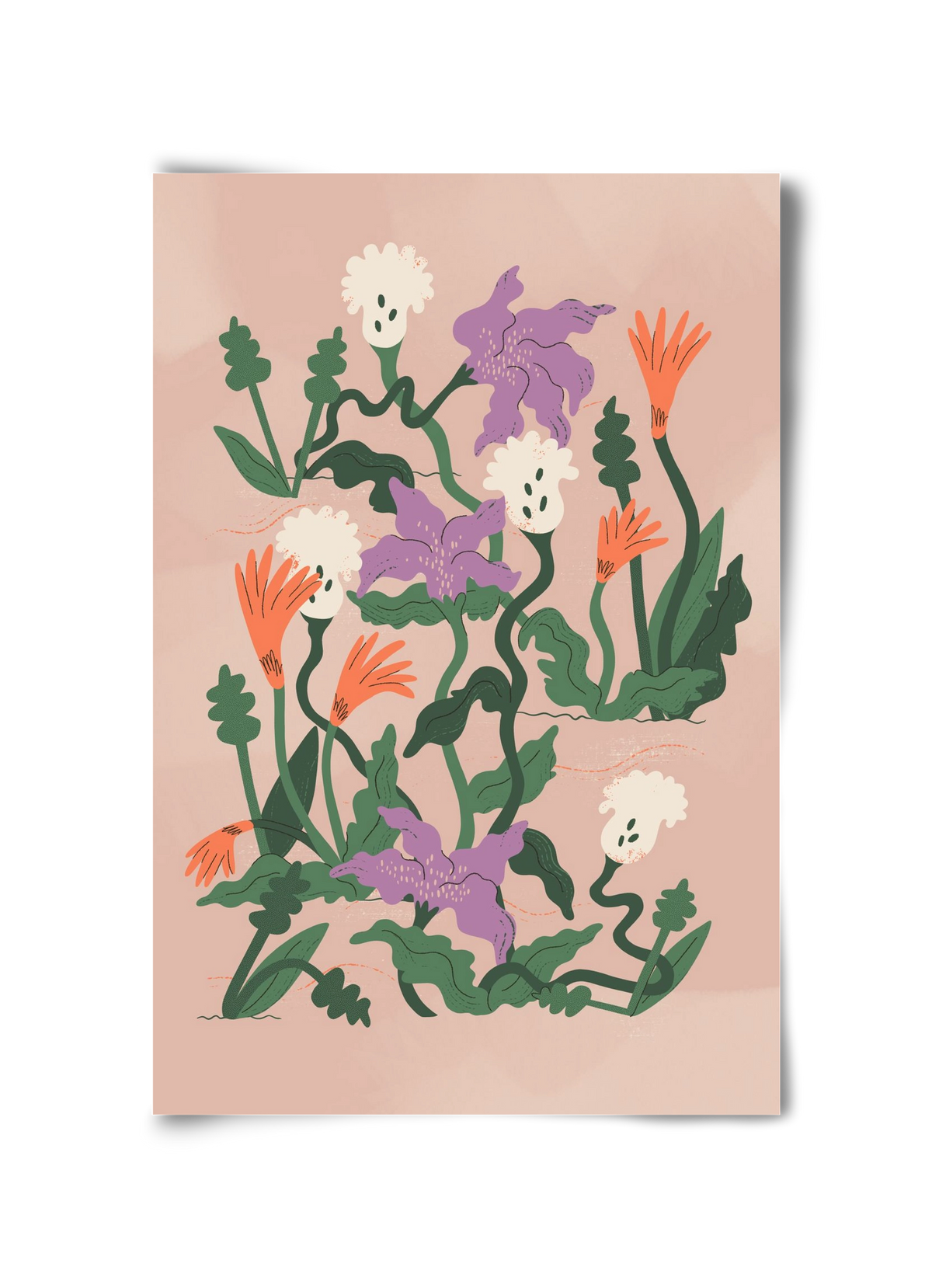 Floral, 30x45 cm, Keret nélkül