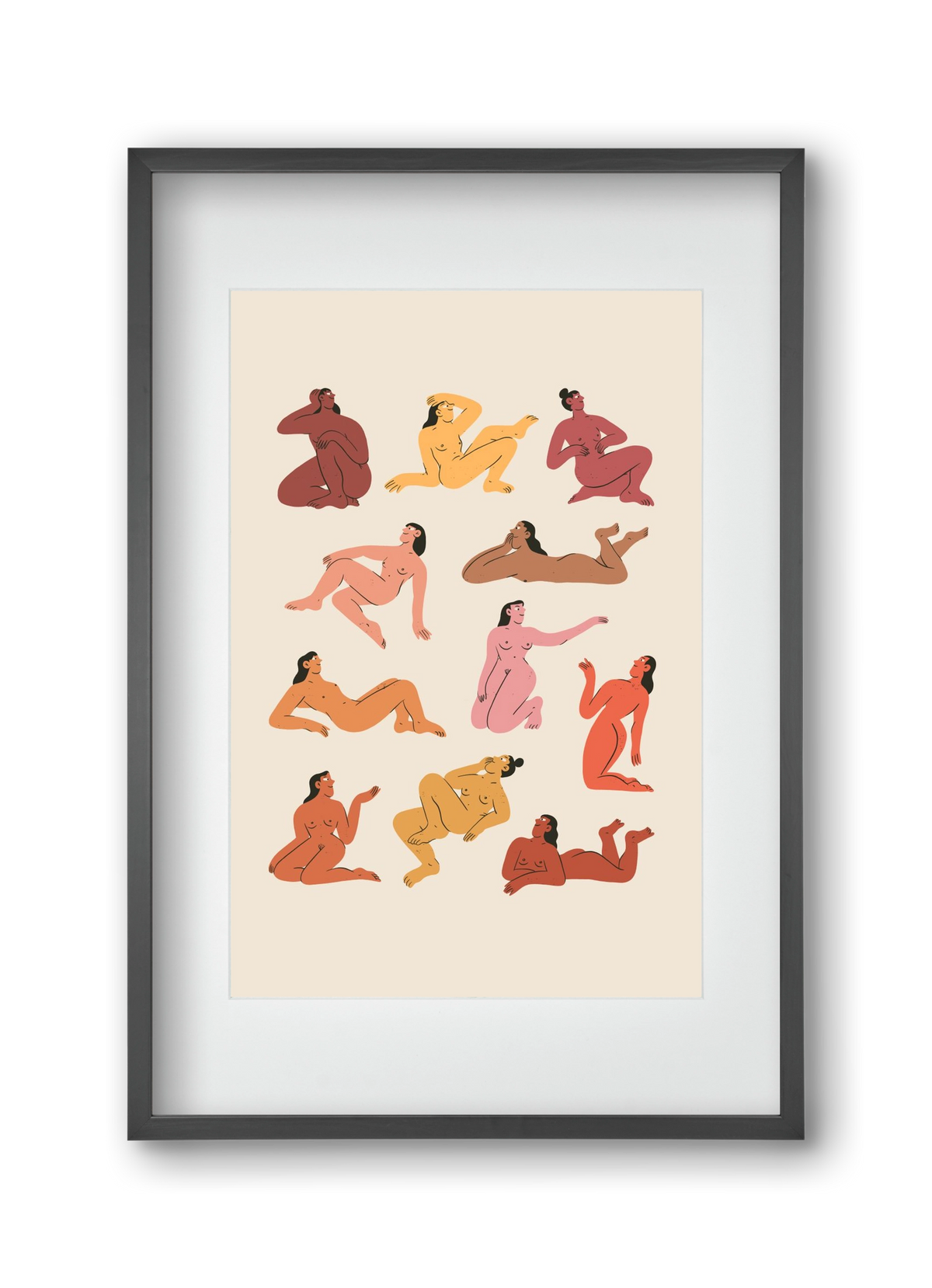 Naked truth, 30x45 cm (20x30 cm), Fekete keret, paszpartuval